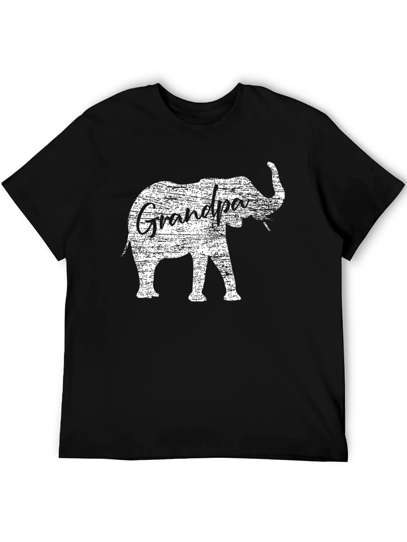 Grandpa Elephant Graphic Tee - Black