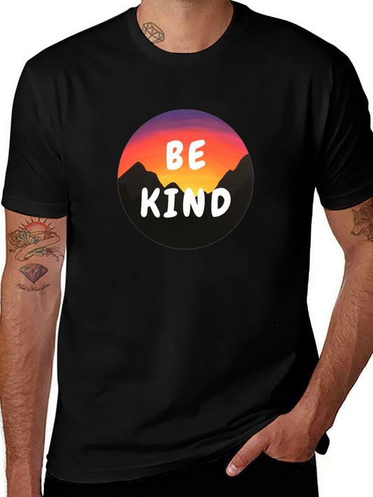 Be Kind Mountain Sunset Graphic Tee