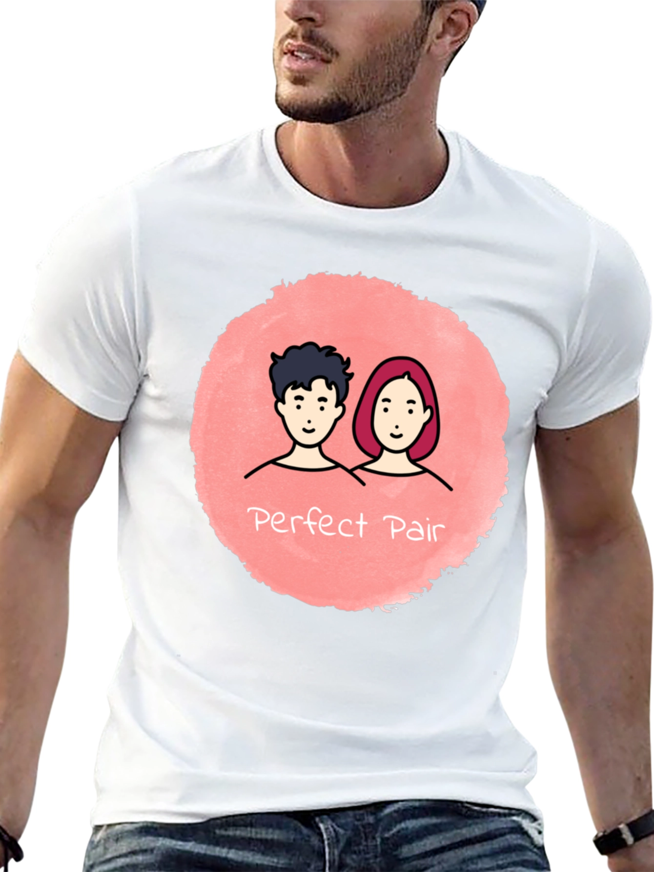 Perfect Pair Graphic Tee - Cute Couple T-Shirt