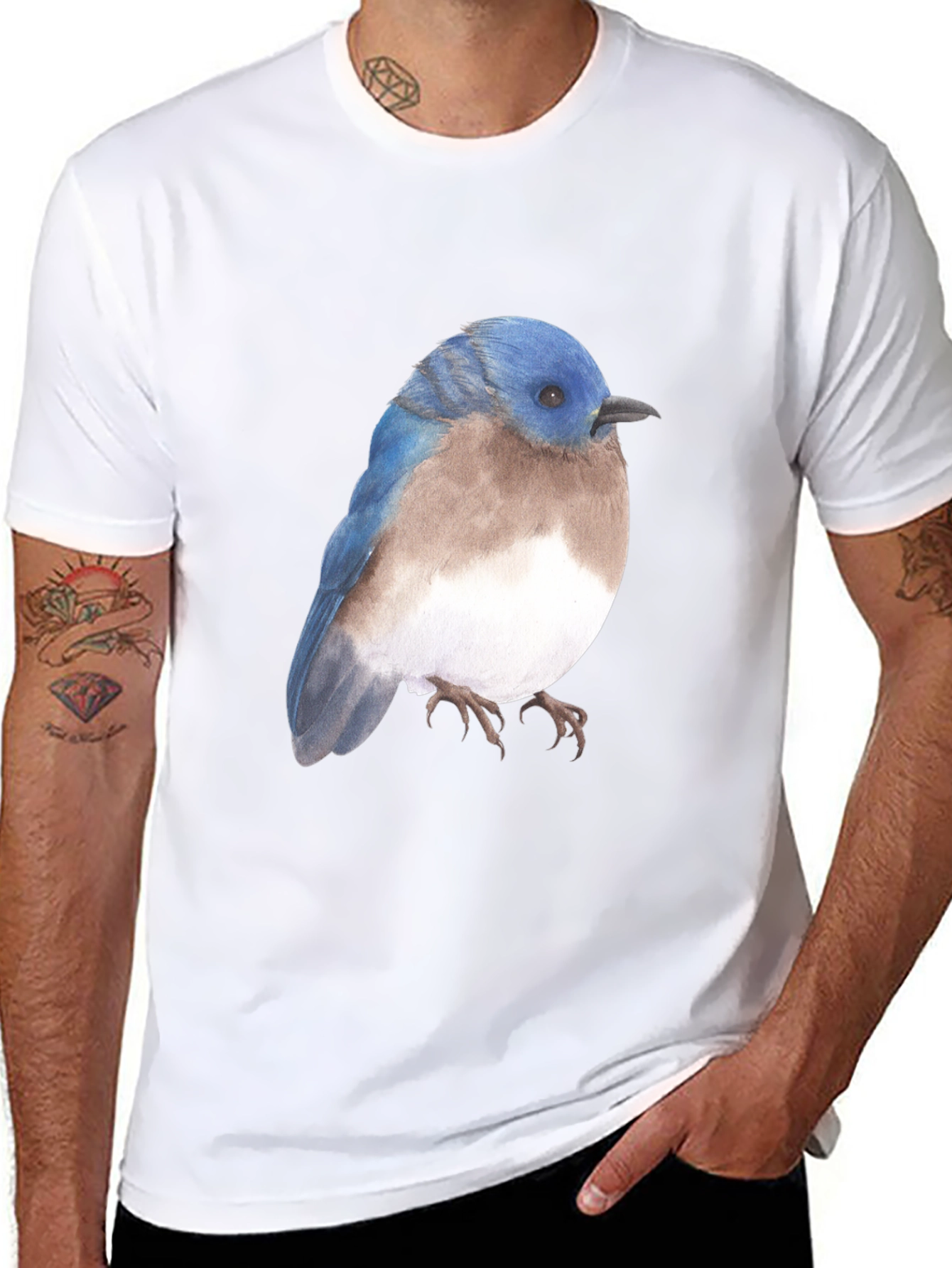 Bluebird Graphic Tee - Nature Inspired T-Shirt
