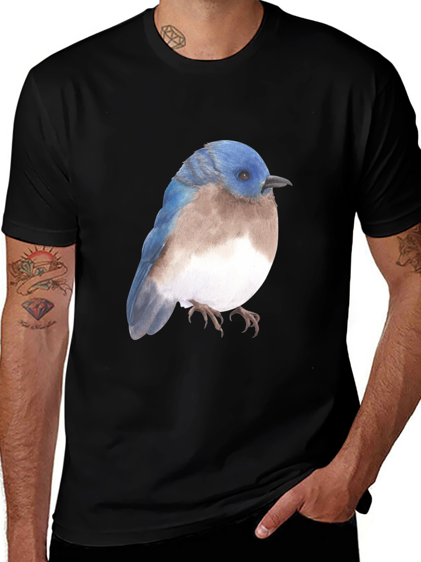 Bluebird Graphic Tee - Nature Inspired T-Shirt