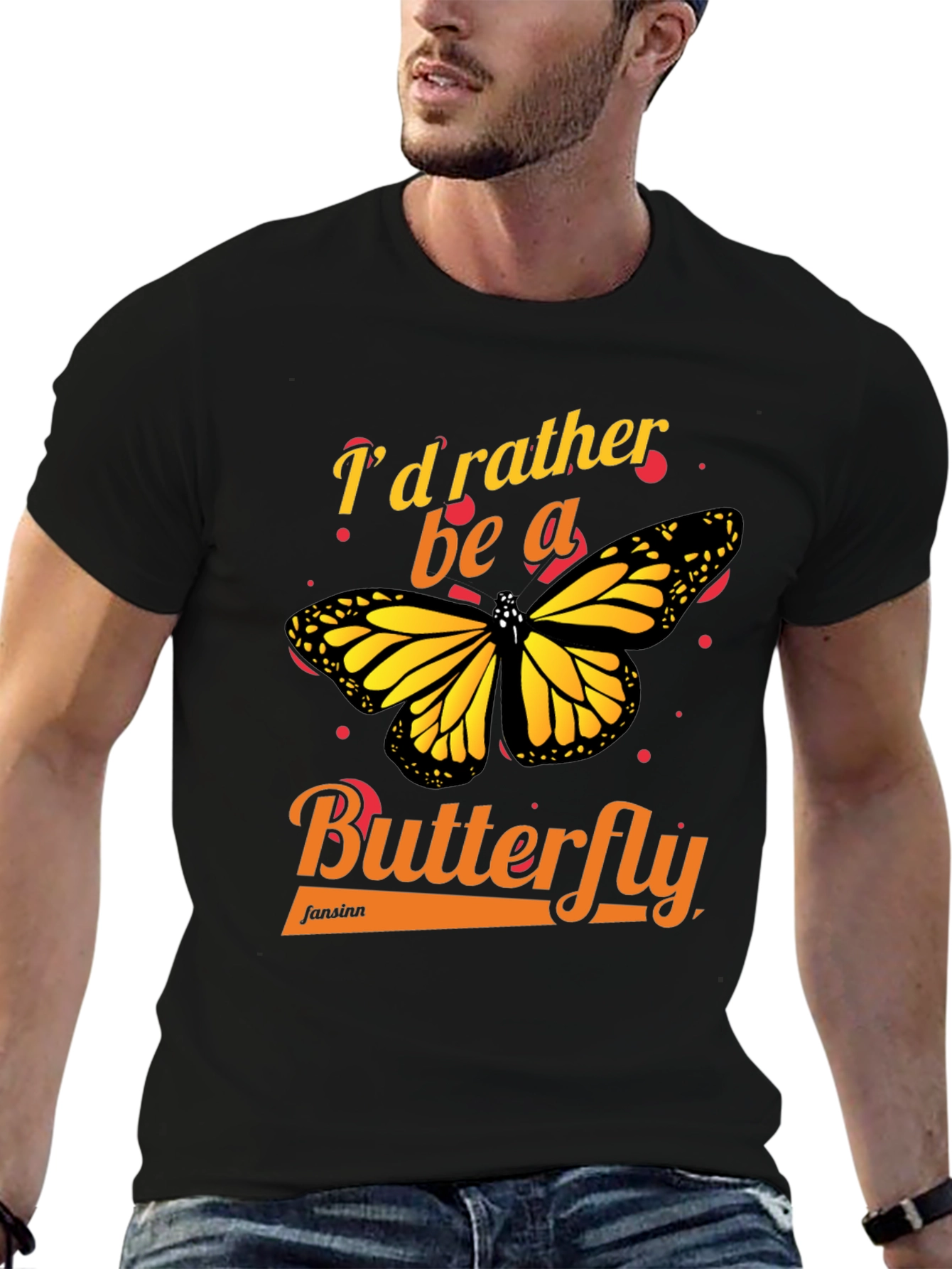 Id Rather Be A Butterfly Graphic Tee