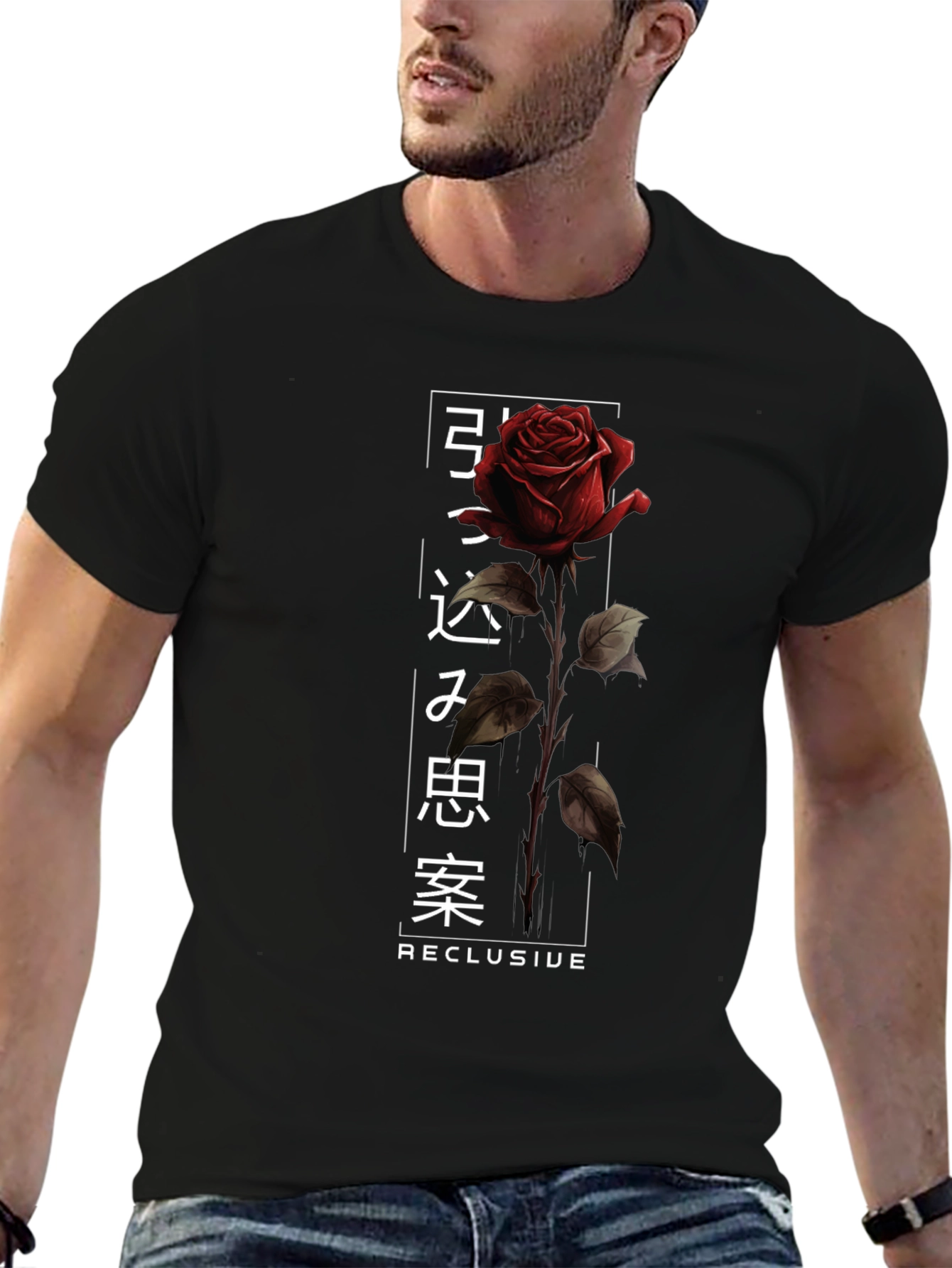 Rose Graphic Print Tee - Reclusive Style
