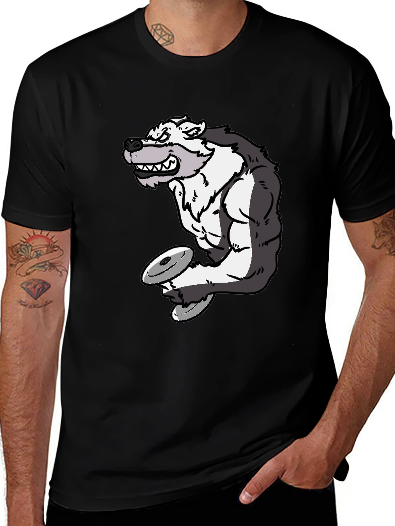 Wolf Gym Black T-Shirt