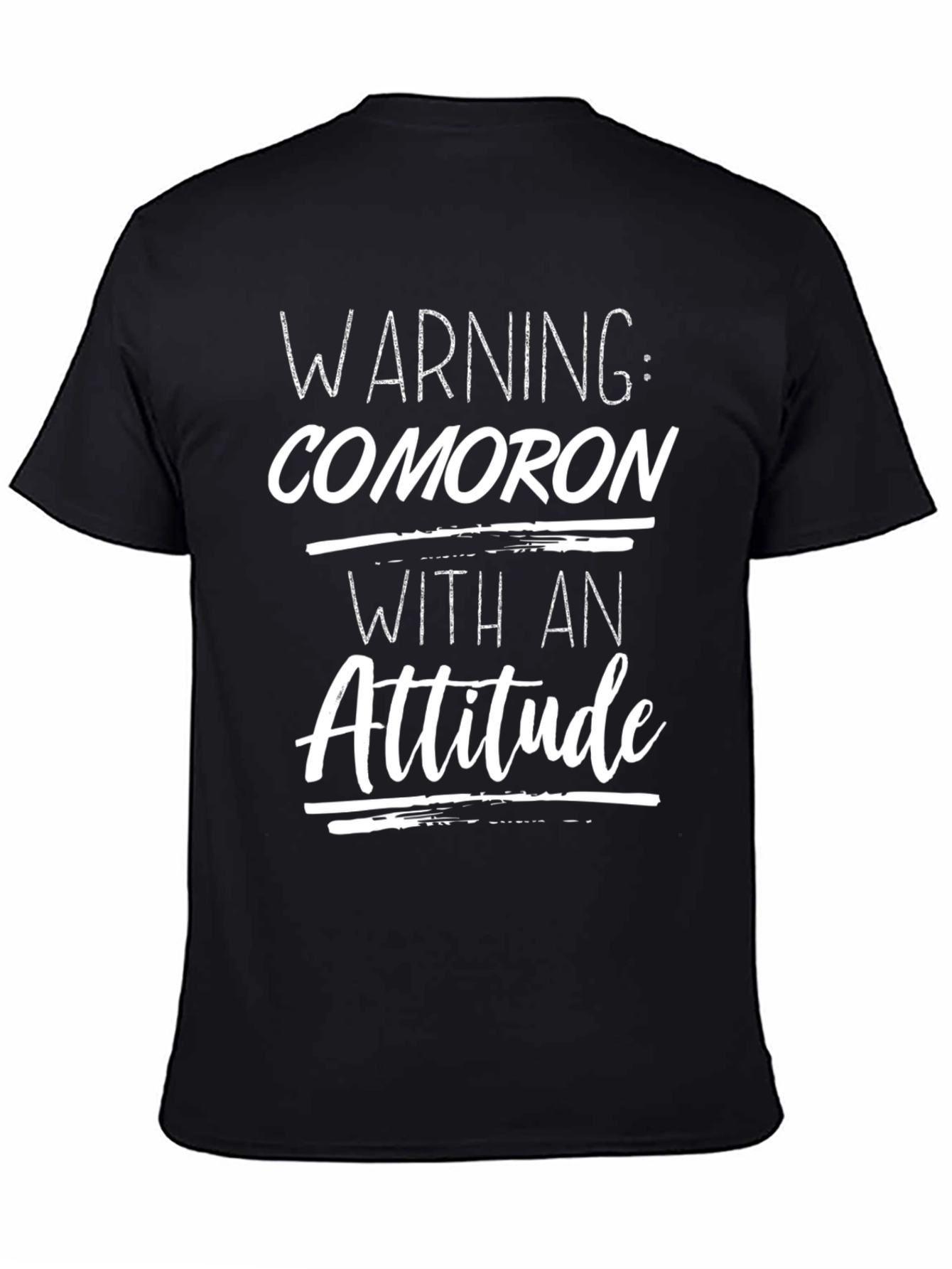Comoron Attitude T-Shirt: Warning Funny Statement Tee