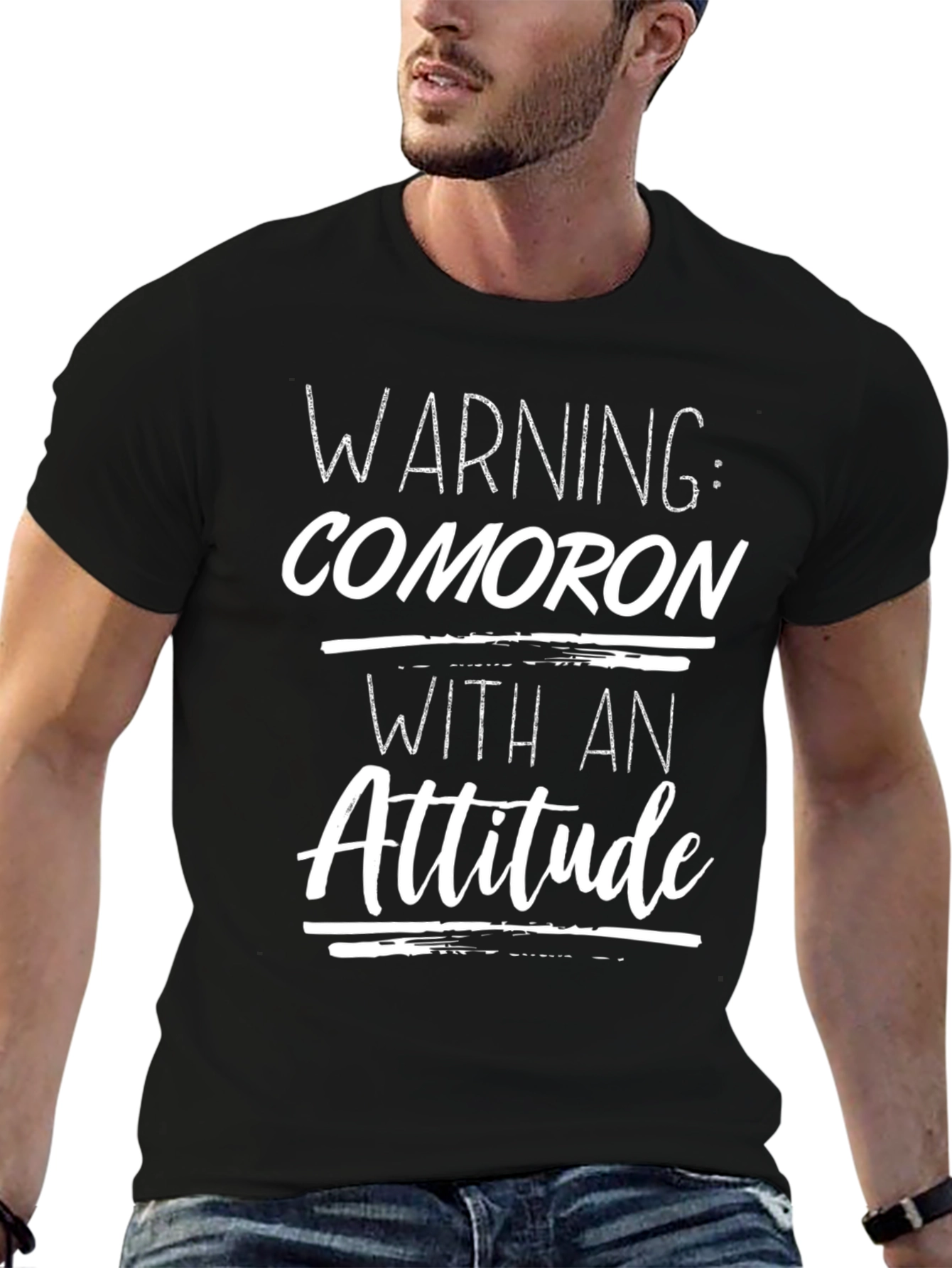 Comoron Attitude T-Shirt: Warning Funny Statement Tee