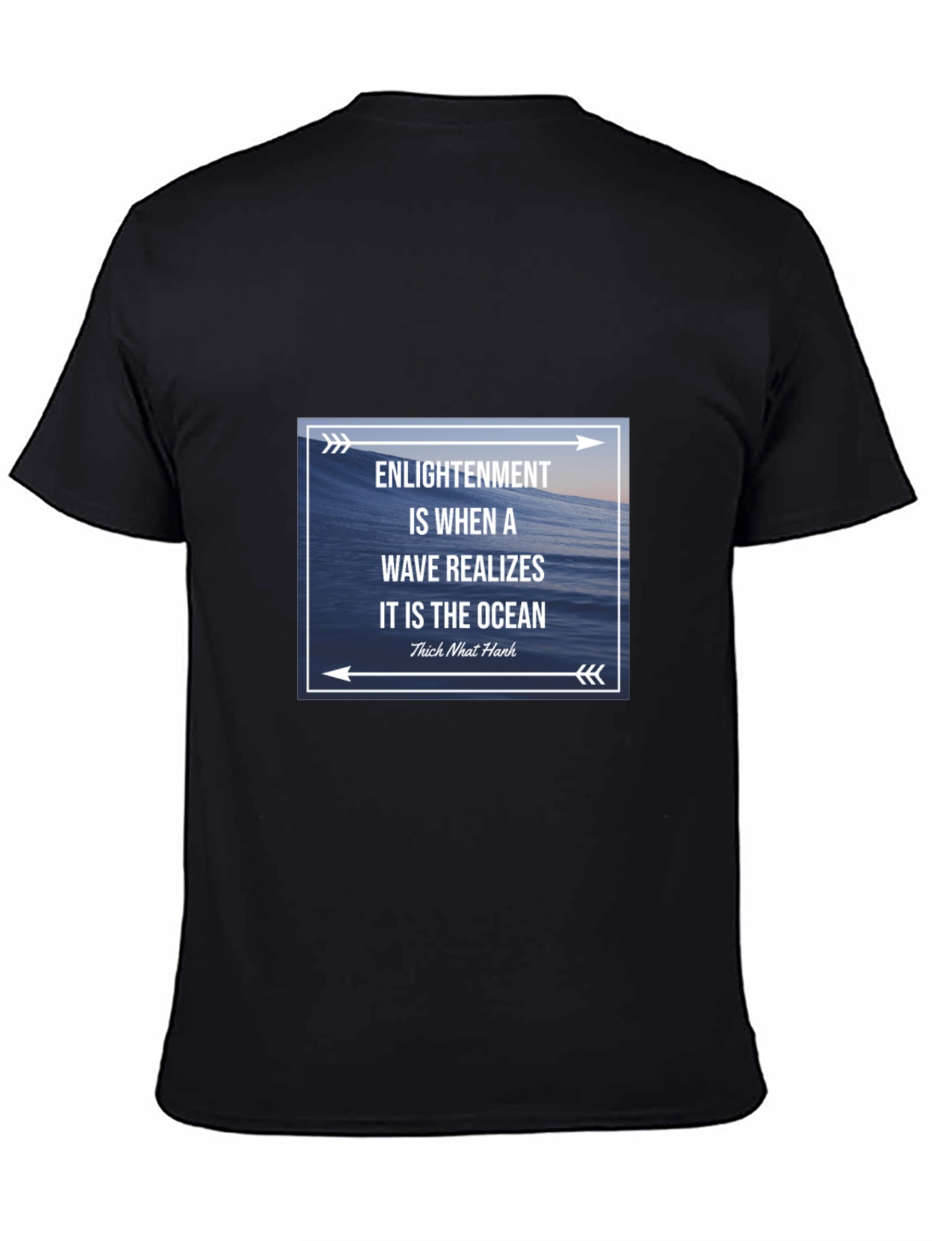 Enlightenment Wave Ocean T-Shirt - Thich Nhat Hanh Quote