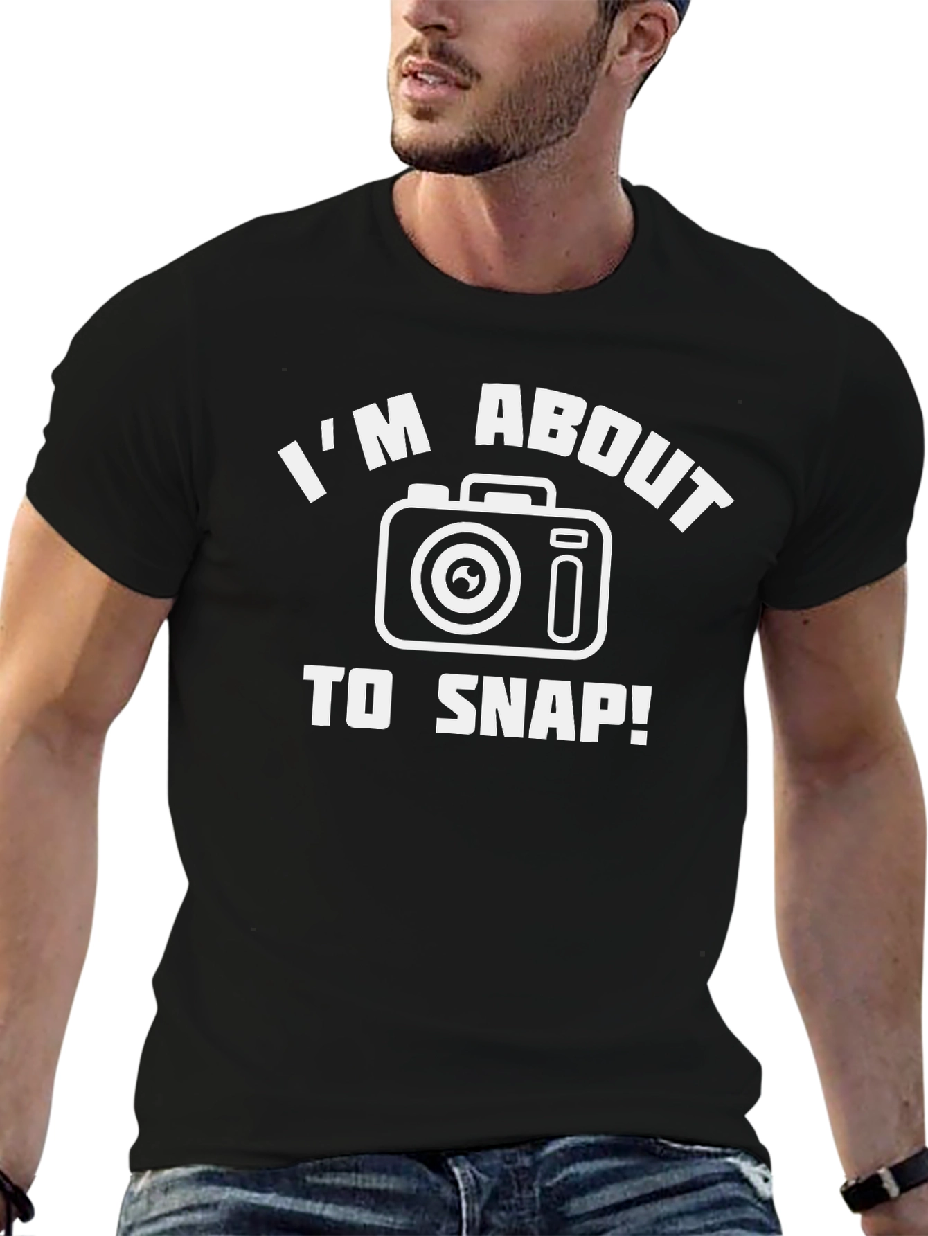 Im About to Snap! Camera Graphic T-Shirt