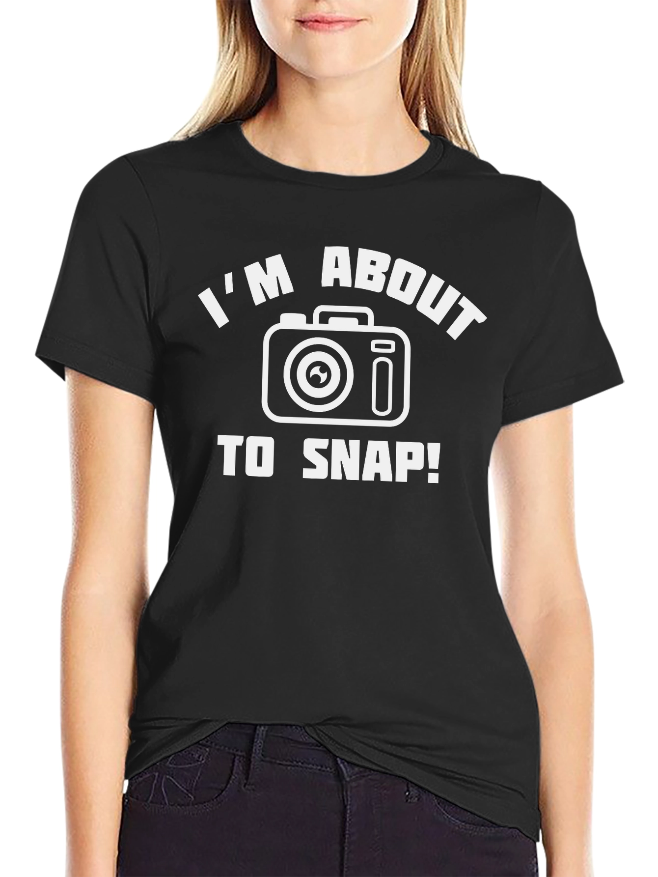 Im About to Snap! Camera Graphic T-Shirt