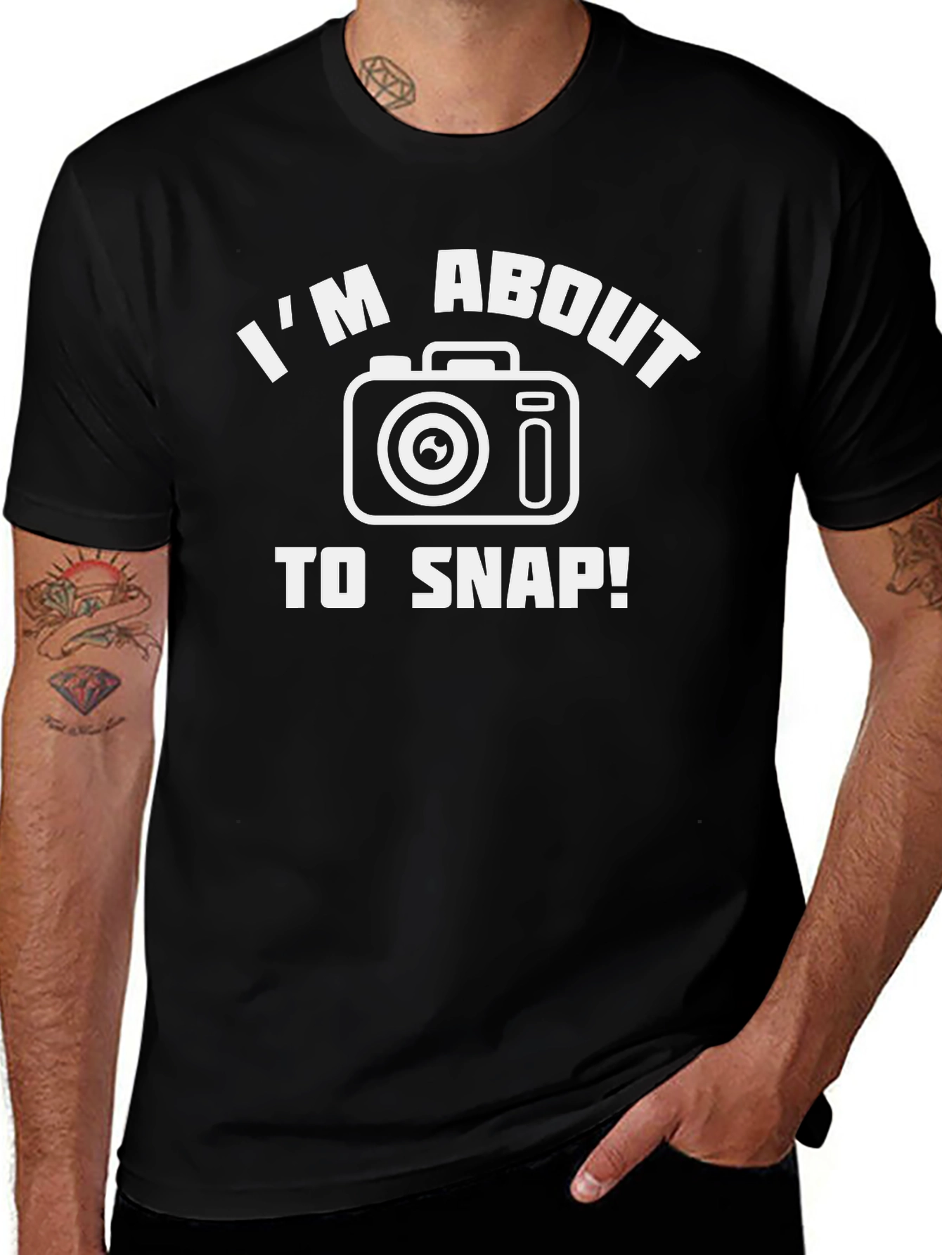 Im About to Snap! Camera Graphic T-Shirt