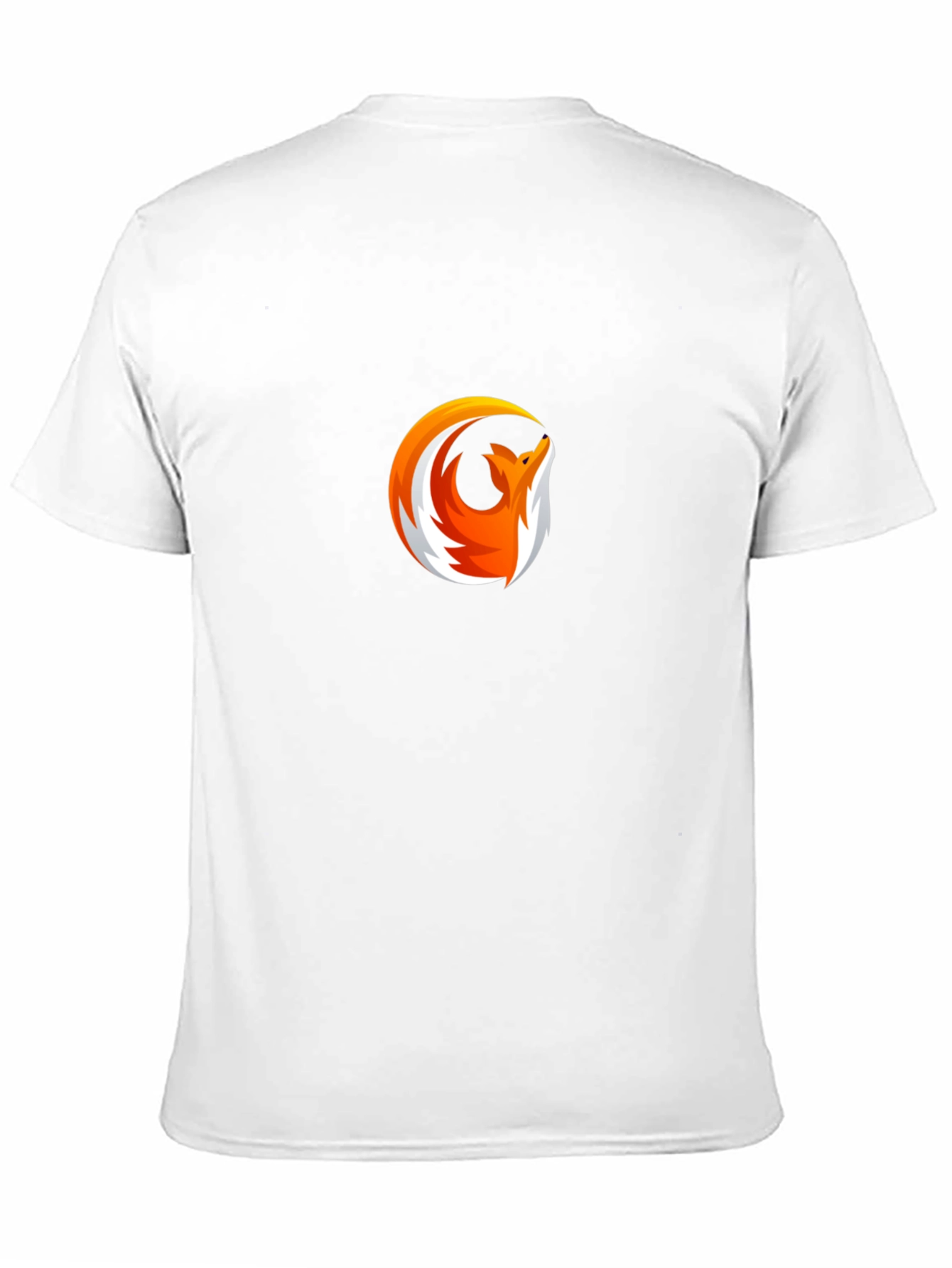 Modern Fox Logo Black T-Shirt