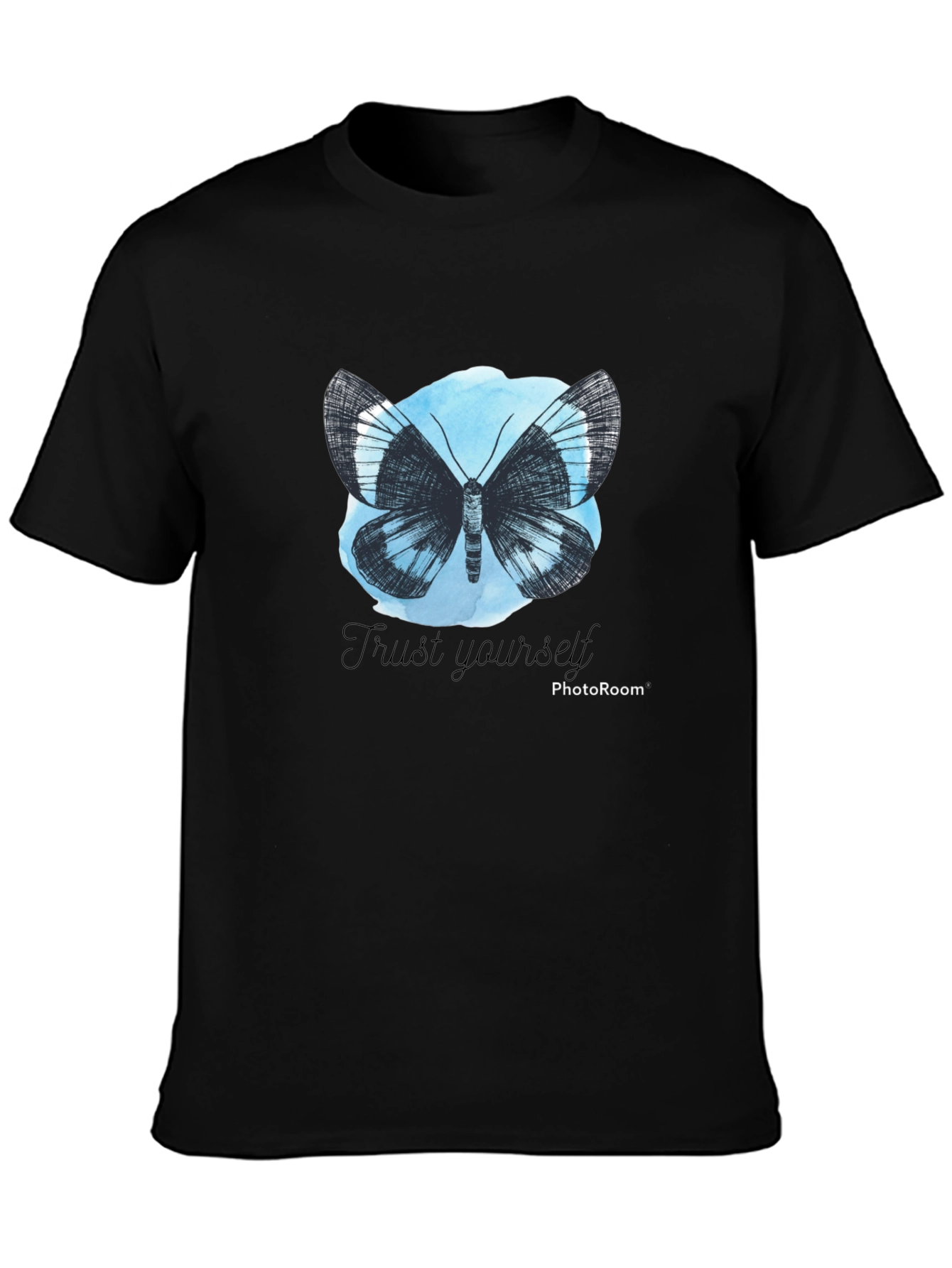 Butterfly Trust Yourself Graphic Tee - Black