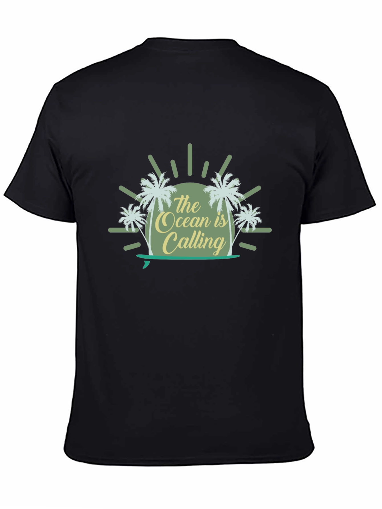 Ocean Calling Black T-Shirt