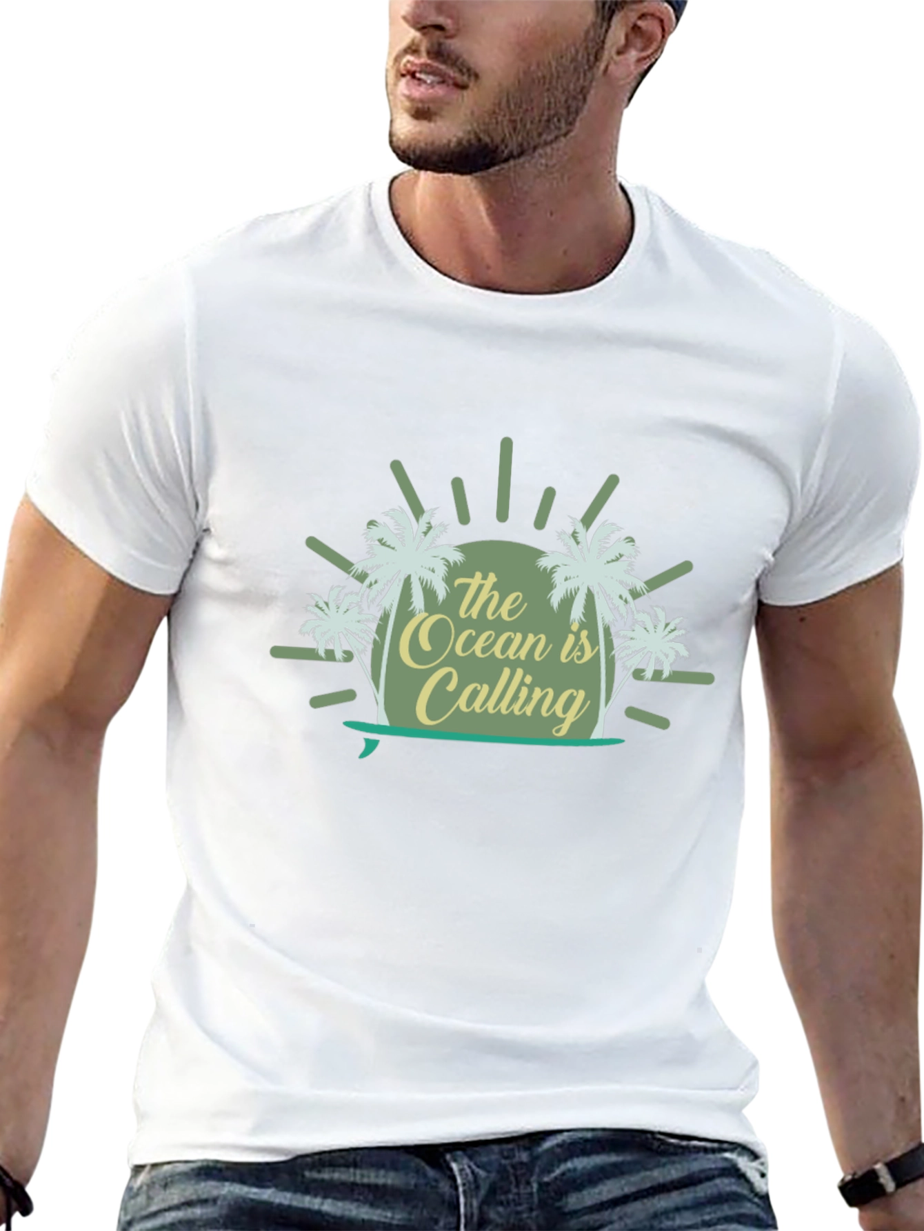 Ocean Calling Black T-Shirt
