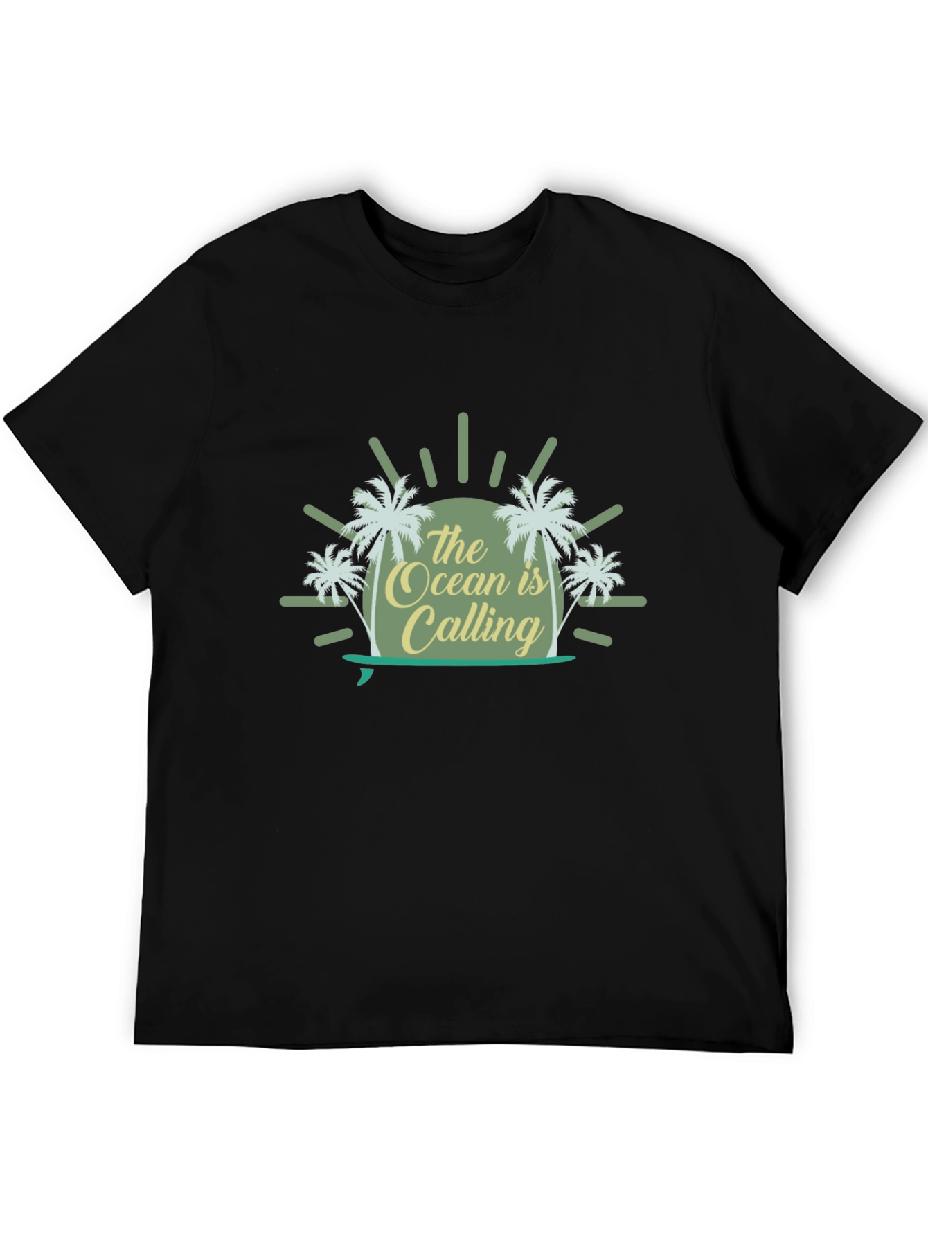 Ocean Calling Black T-Shirt