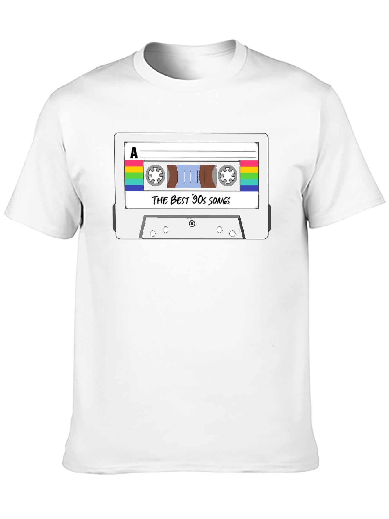 The Best 90s Songs Cassette Tape Graphic T-Shirt