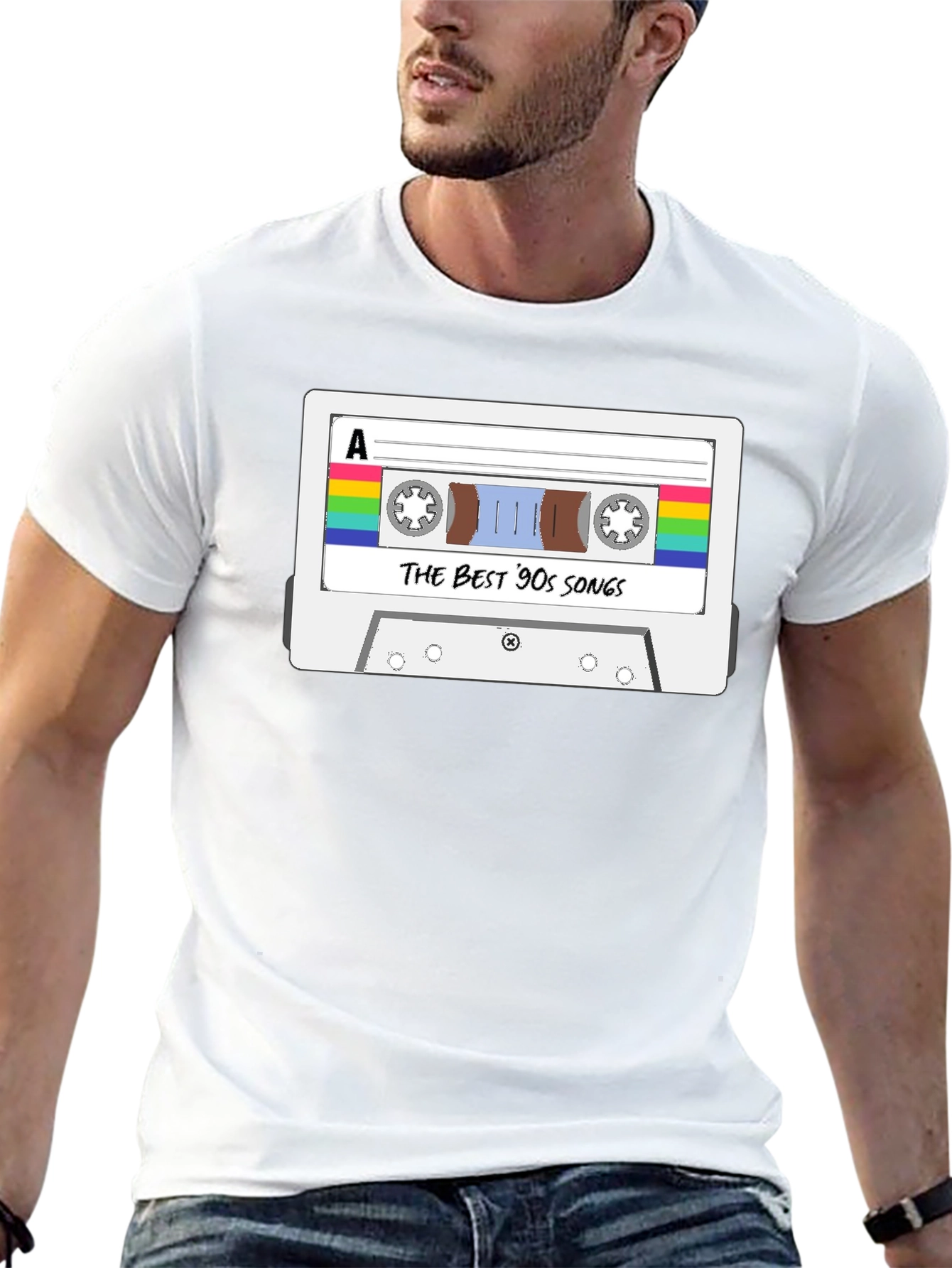 The Best 90s Songs Cassette Tape Graphic T-Shirt