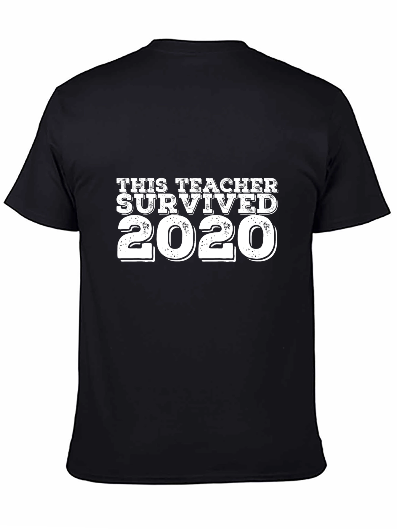 This Teacher Survived 2020 Black T-Shirt