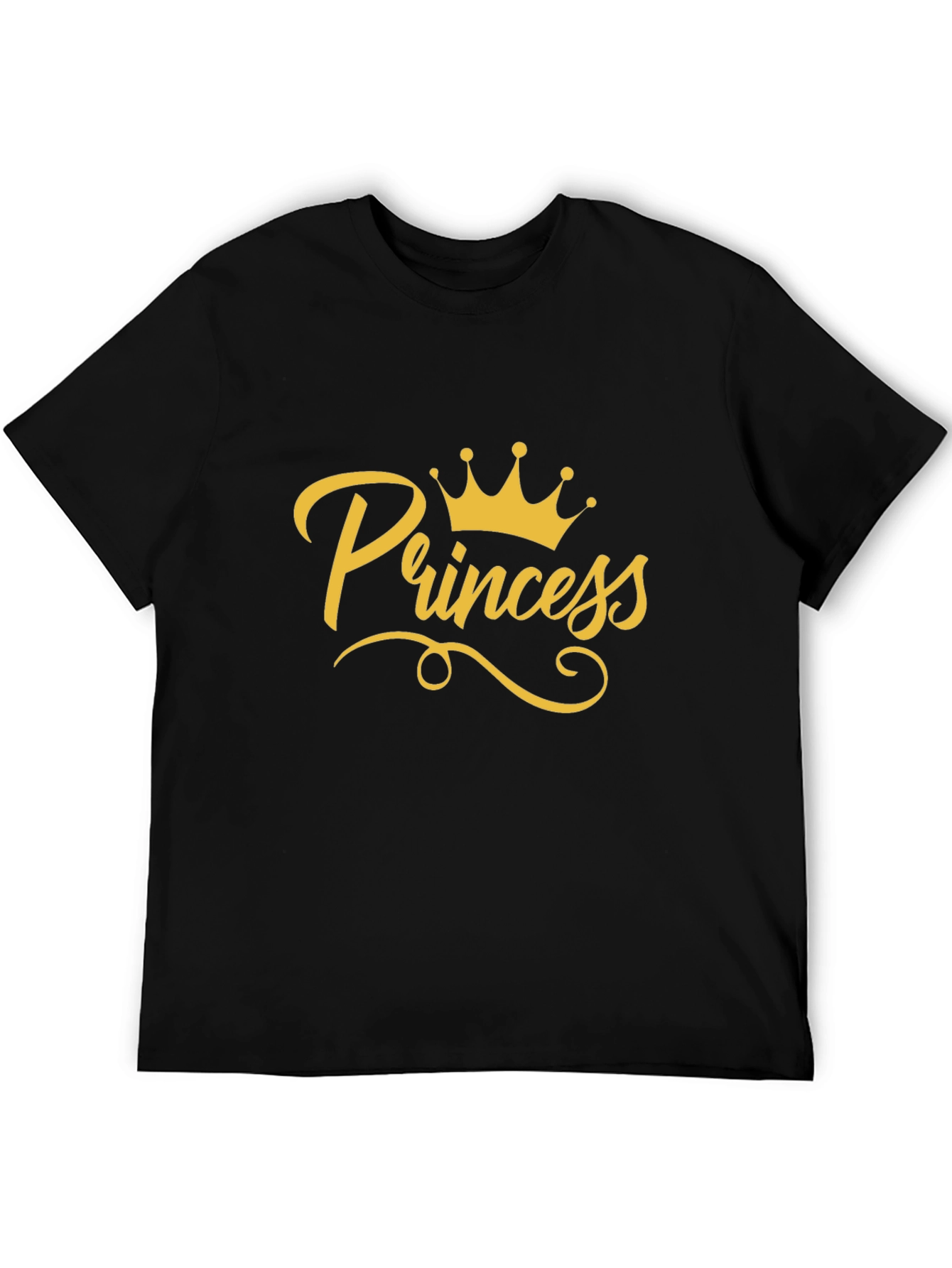 Princess Crown Graphic T-Shirt - Black