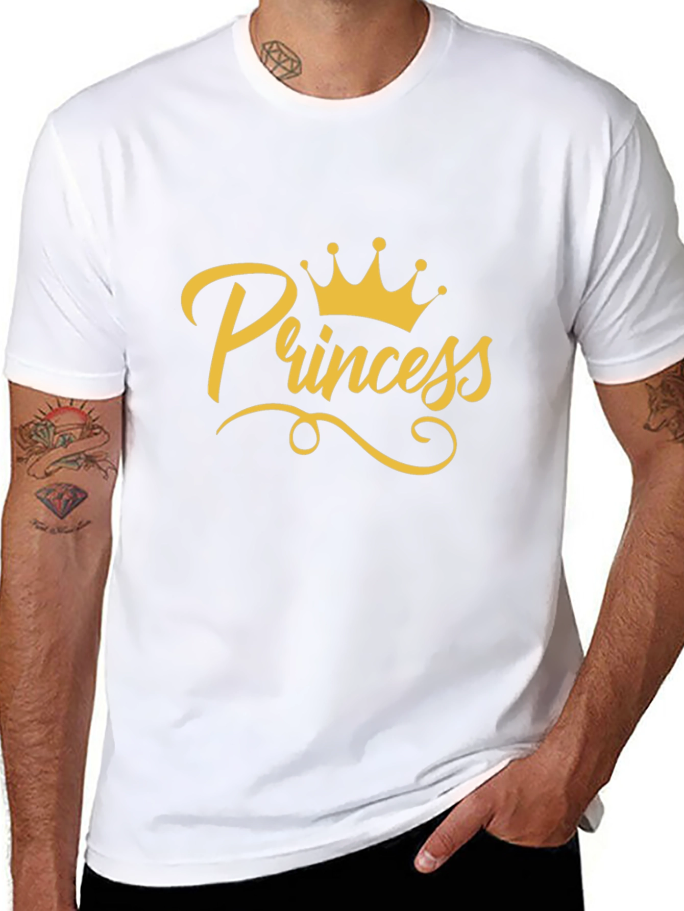 Princess Crown Graphic T-Shirt - Black
