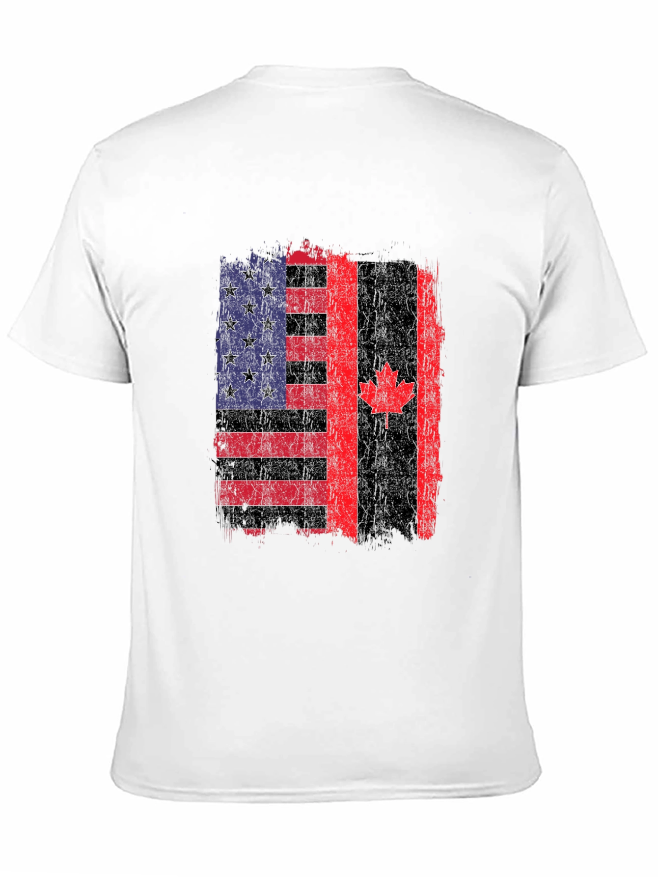 USA Canada Flag Graphic Tee