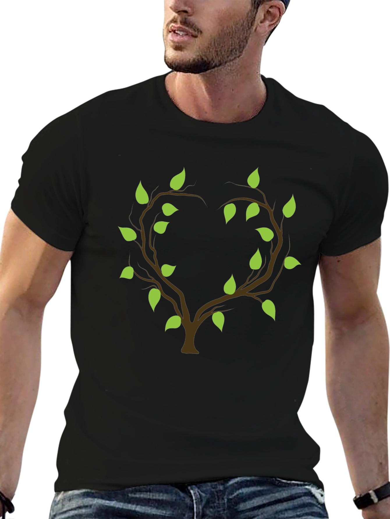 Heart Tree Graphic Tee - Nature Inspired Design