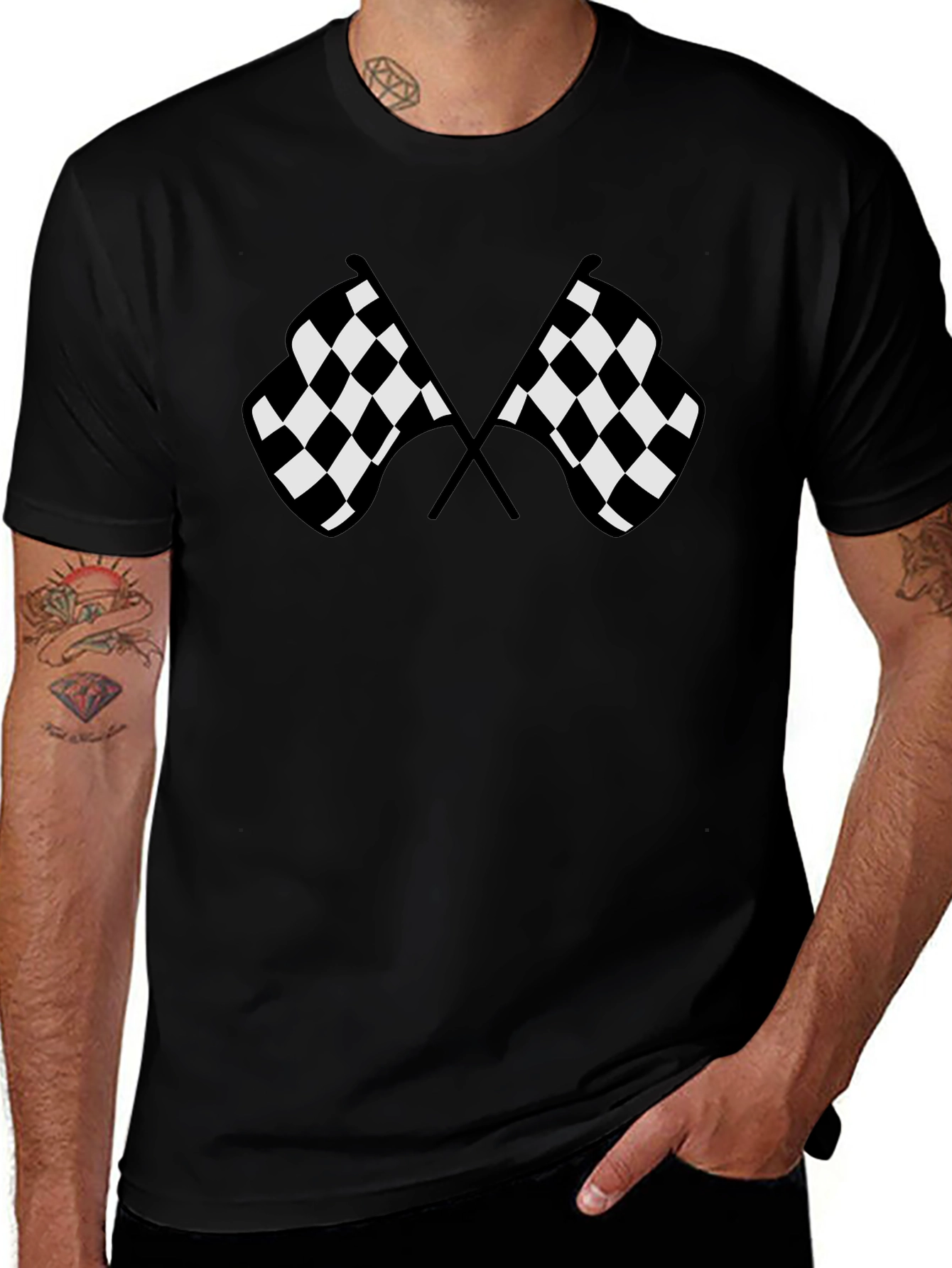 Checkered Flag Graphic Tee