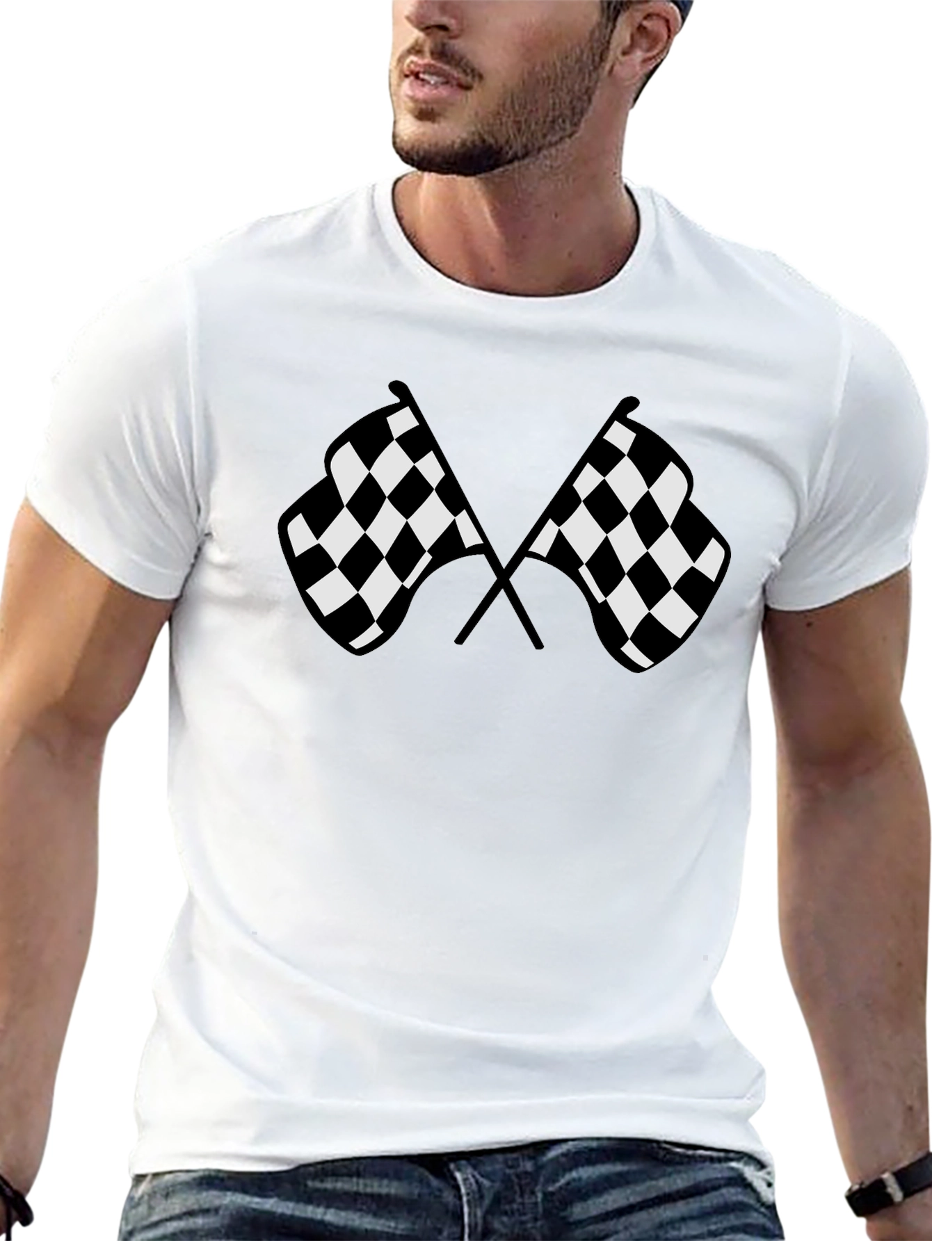 Checkered Flag Graphic Tee