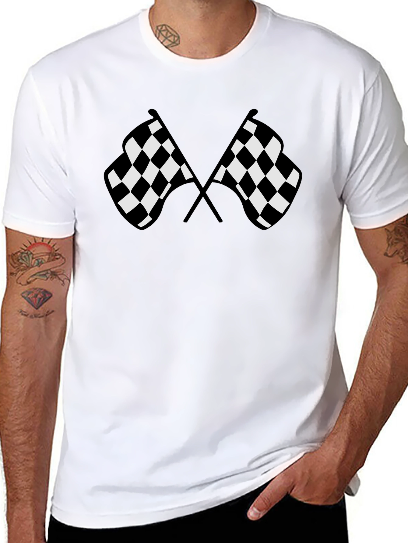 Checkered Flag Graphic Tee