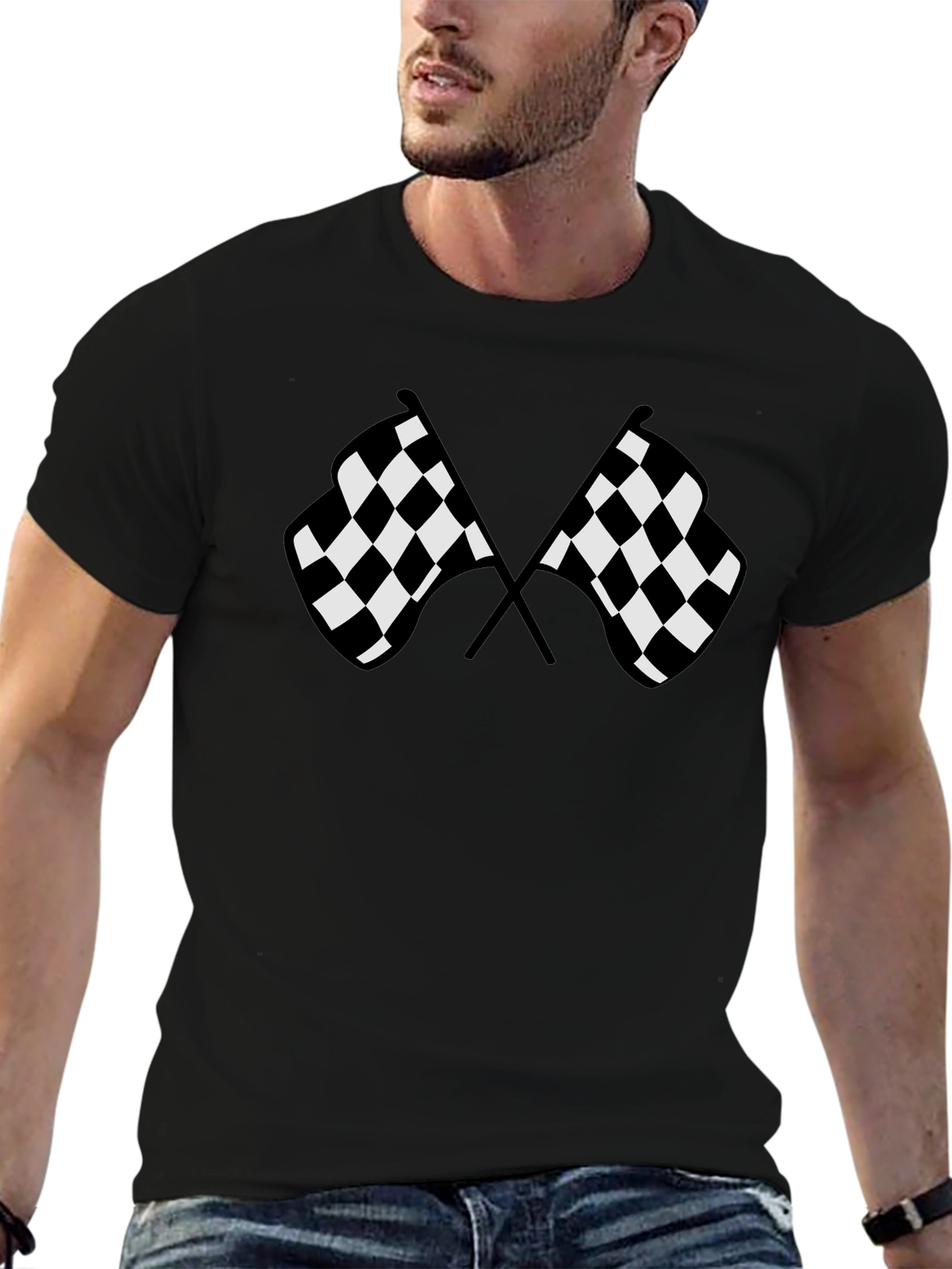 Checkered Flag Graphic Tee