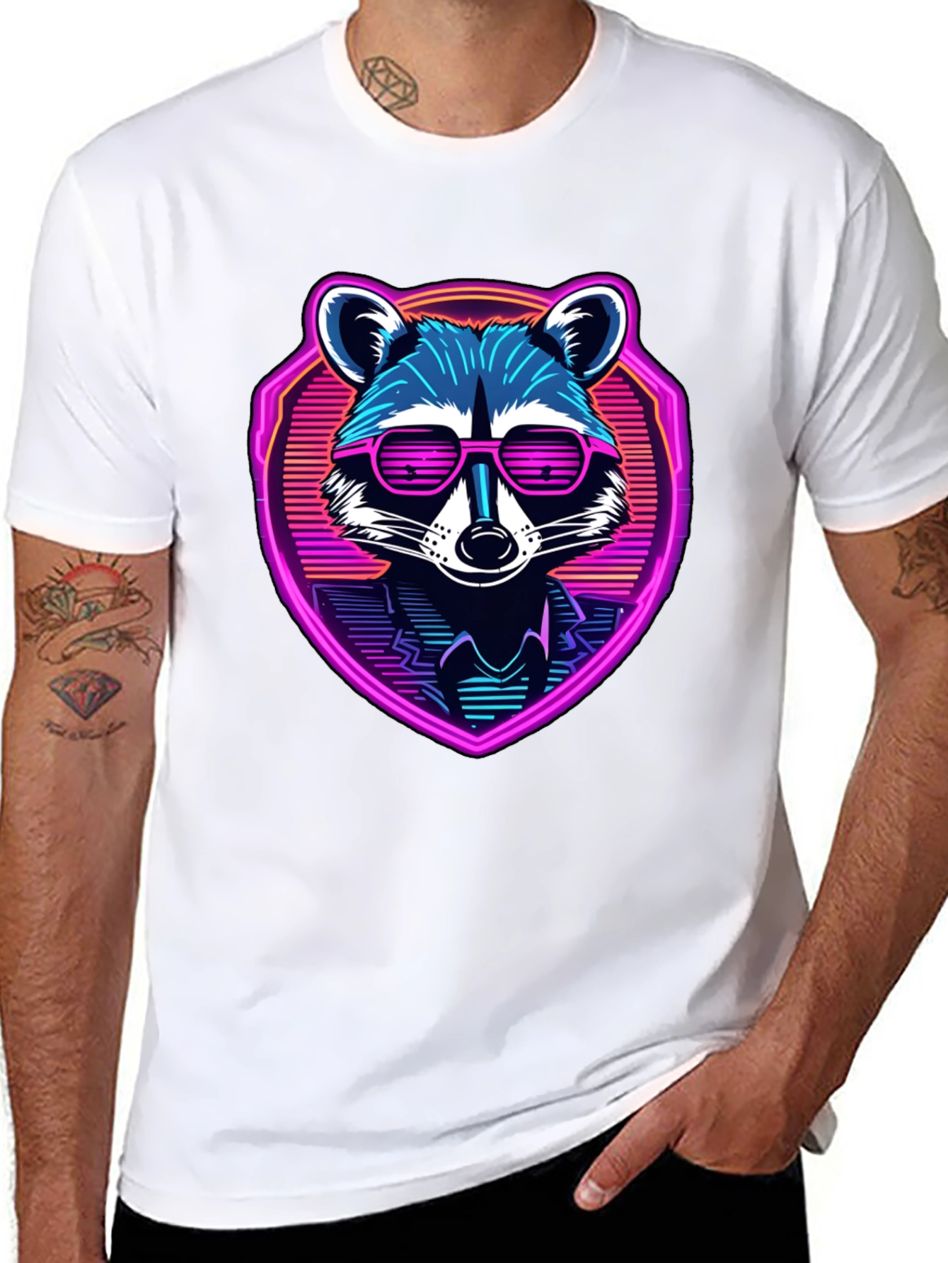 Retro Raccoon Graphic Tee