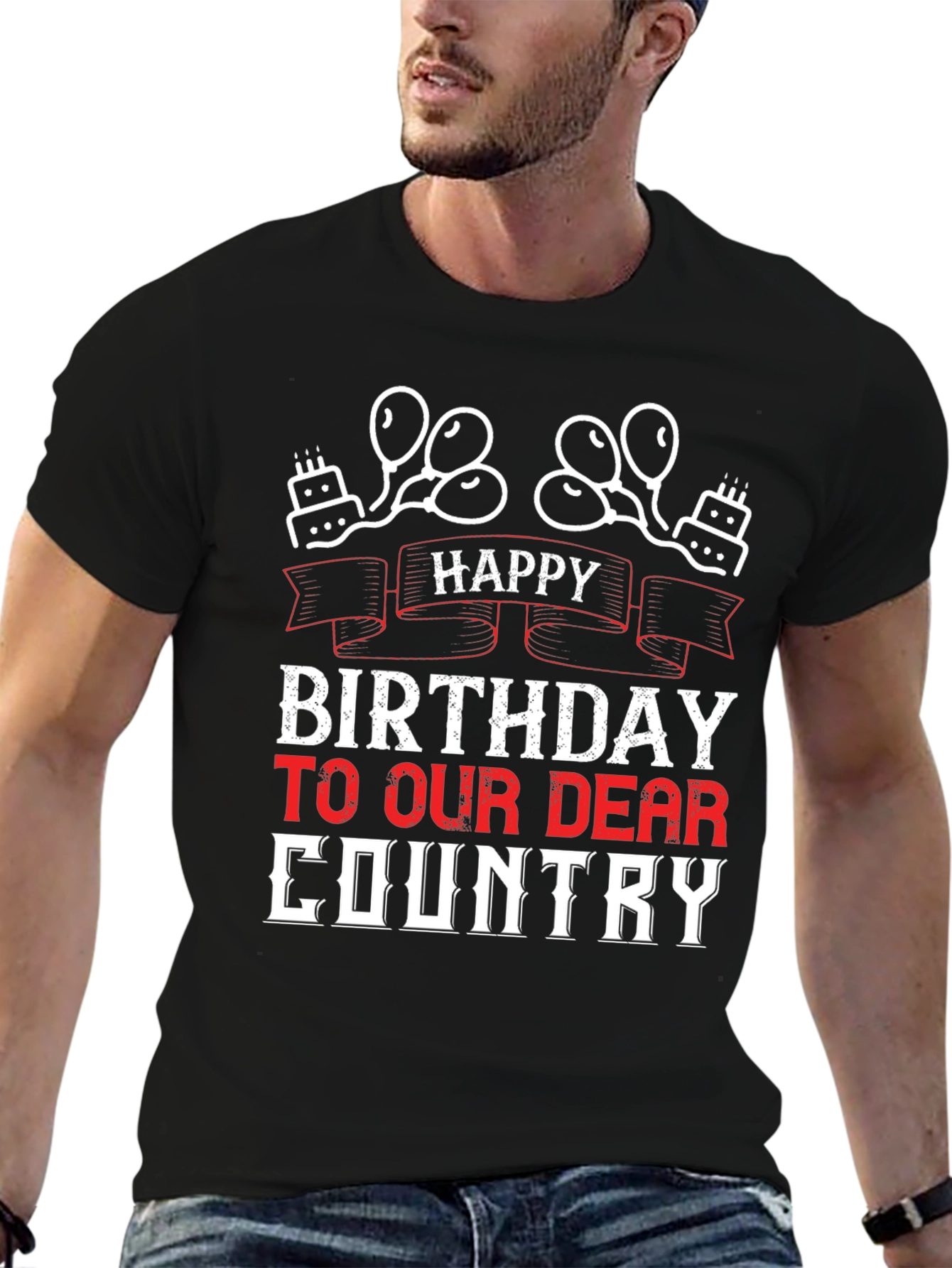 Happy Birthday Country Graphic Tee