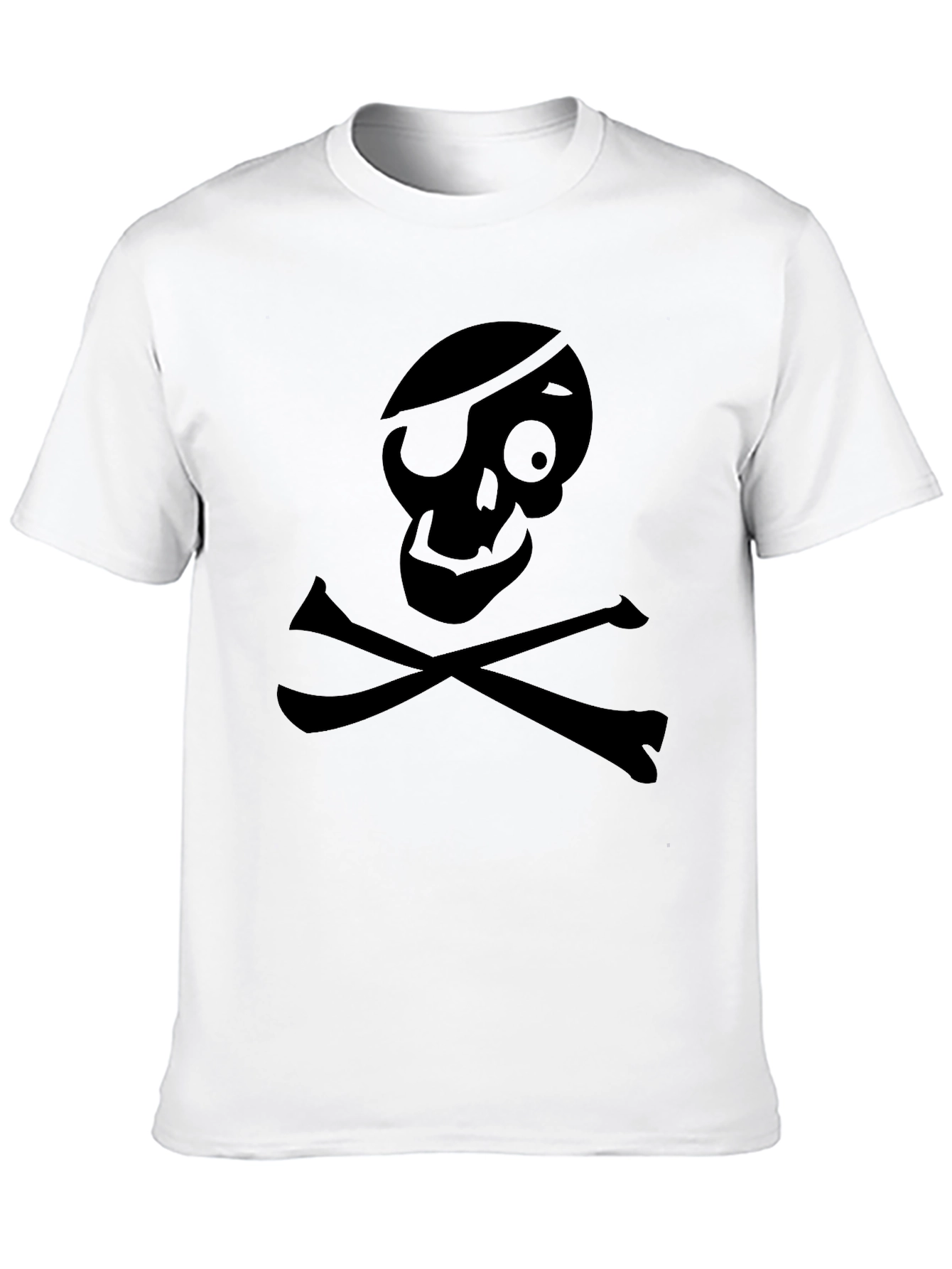 Pirate Skull & Crossbones Black T-Shirt