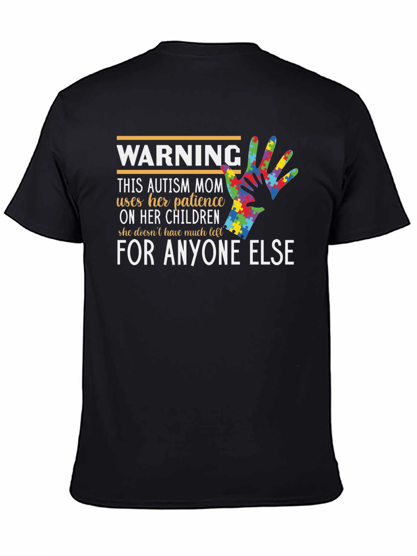 Autism Mom Graphic T-Shirt - Patience on Children