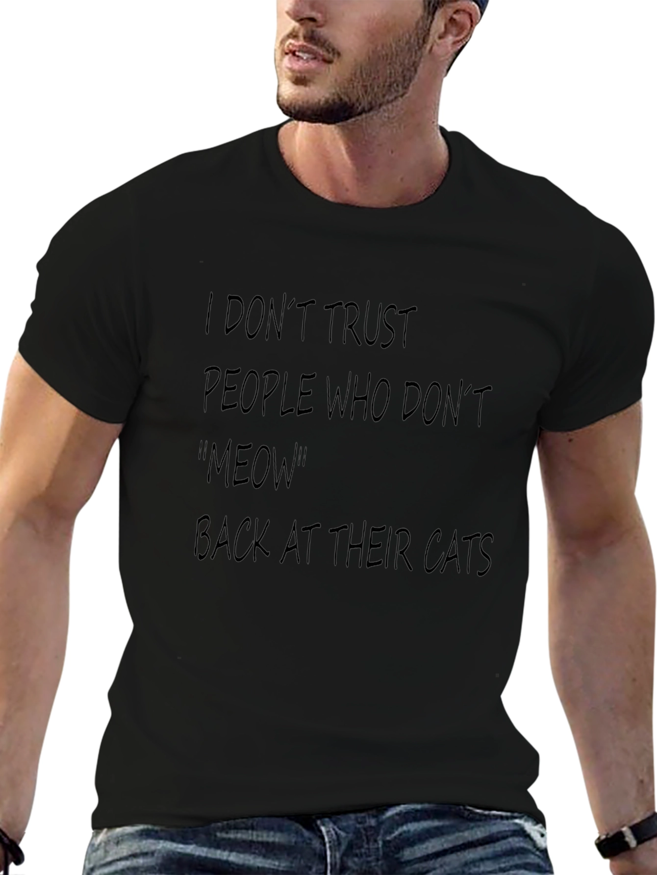 Funny Cat Lover T-Shirt - I Meow Back