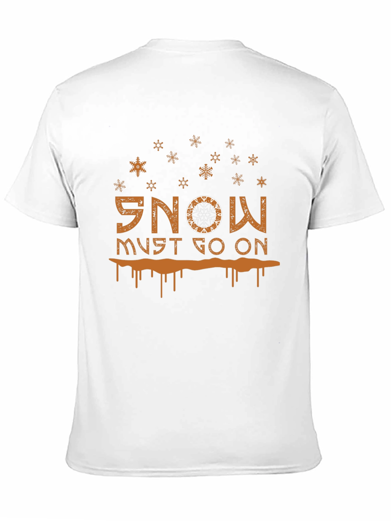 Snow Must Go On Graphic Tee - Black