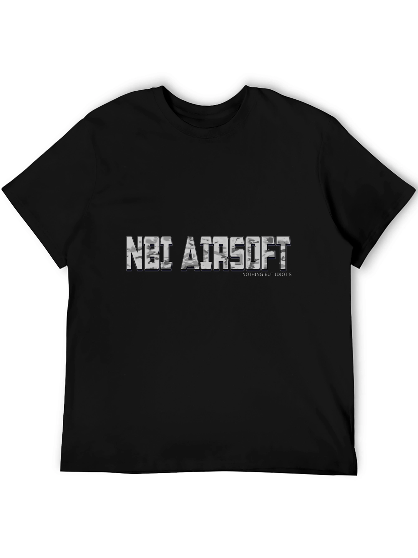 NBI Airsoft Graphic Tee - Black Casual T-Shirt
