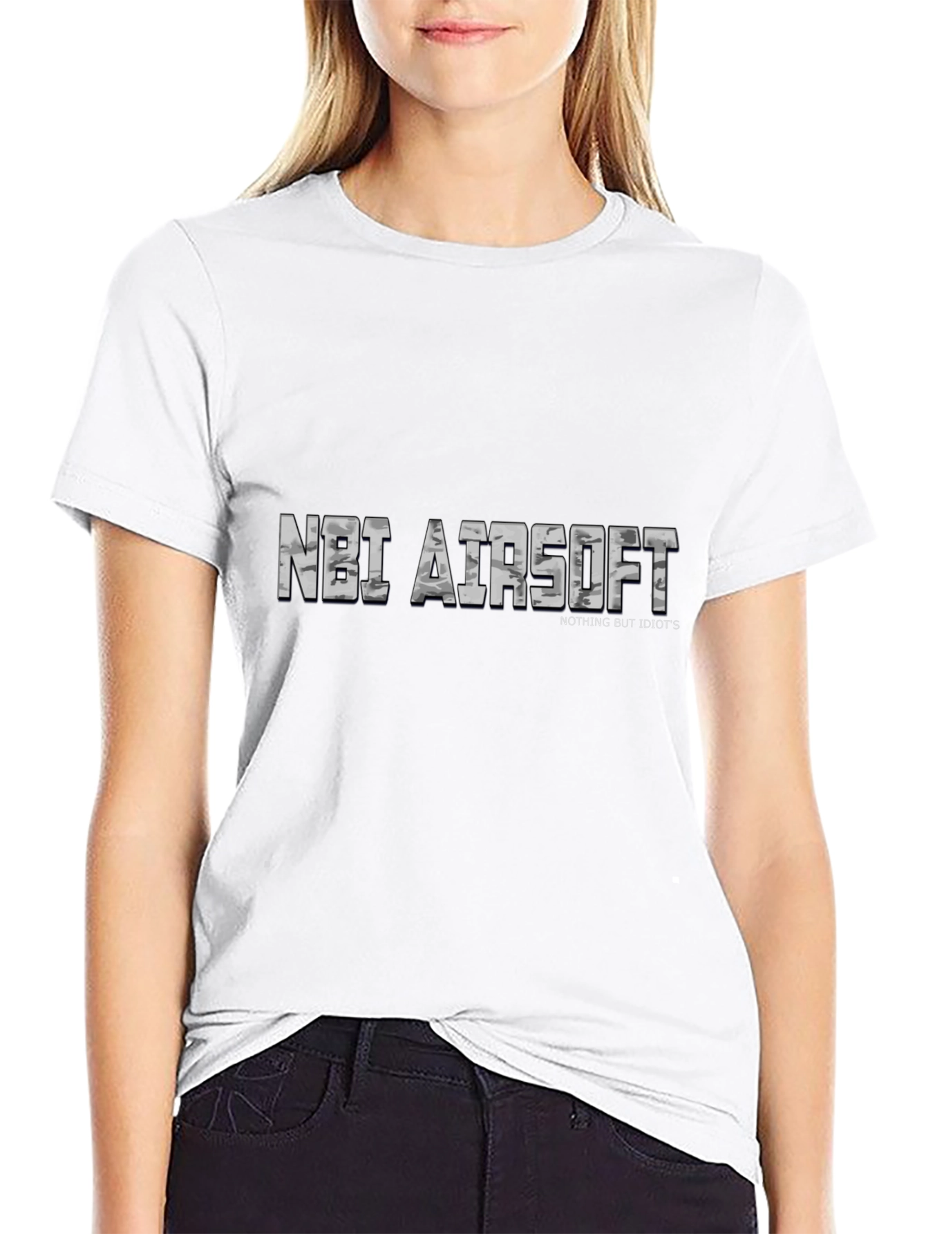 NBI Airsoft Graphic Tee - Black Casual T-Shirt