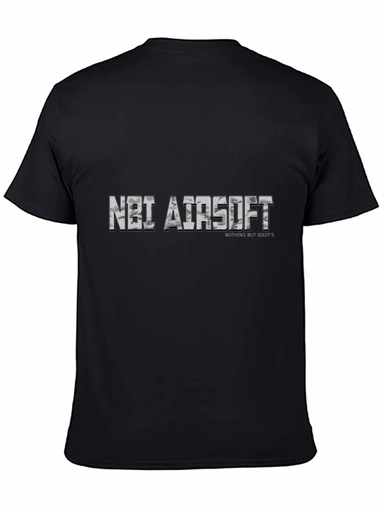 NBI Airsoft Graphic Tee - Black Casual T-Shirt