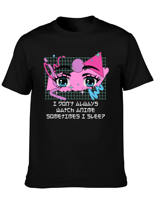 Anime Eyes Aesthetic T-Shirt - Vaporwave Style