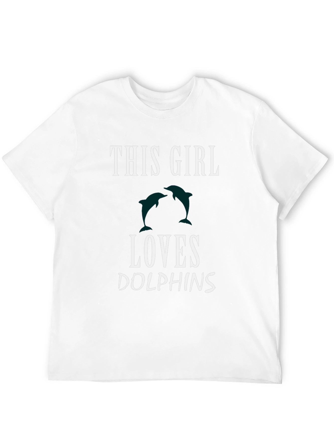 This Girl Loves Dolphins Graphic T-Shirt