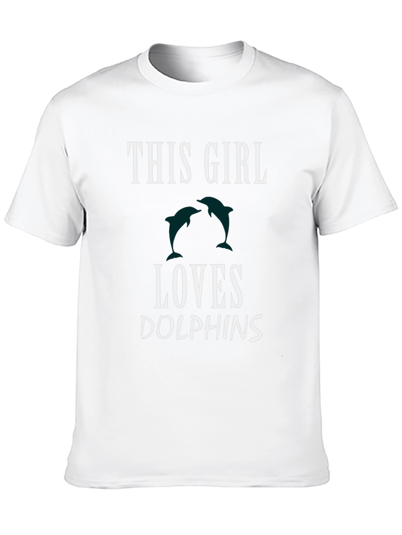 This Girl Loves Dolphins Graphic T-Shirt