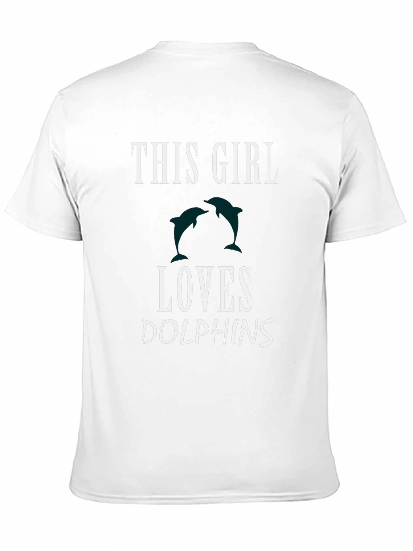 This Girl Loves Dolphins Graphic T-Shirt