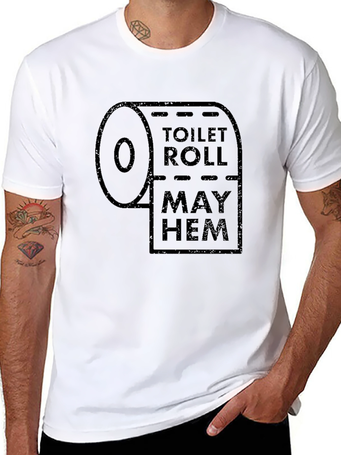 Toilet Roll Mayhem T-Shirt - Funny Graphic Tee
