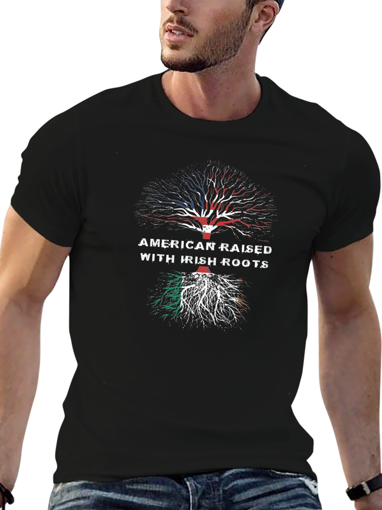 Irish Roots American Raised Tee