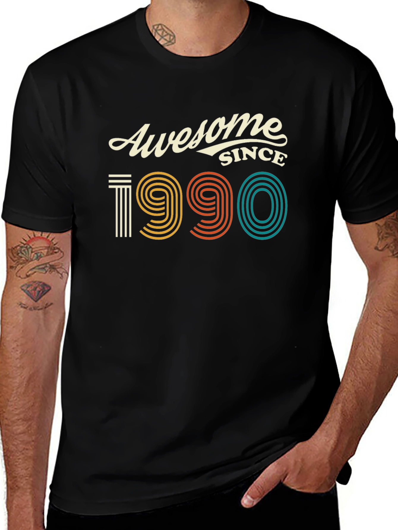 Awesome Since 1990 Retro Birthday T-Shirt