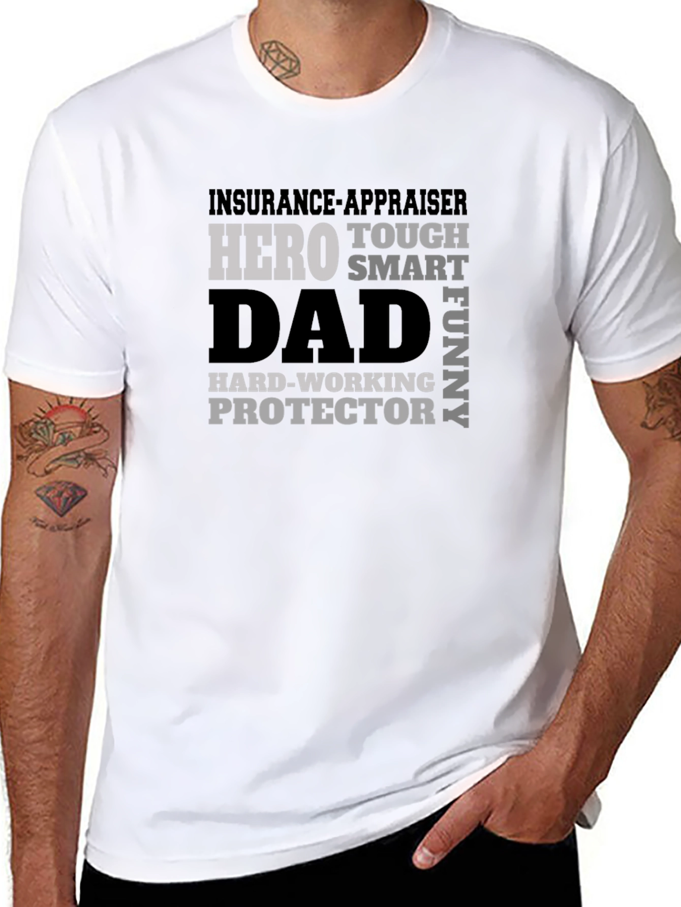Insurance Appraiser Dad Hero T-Shirt