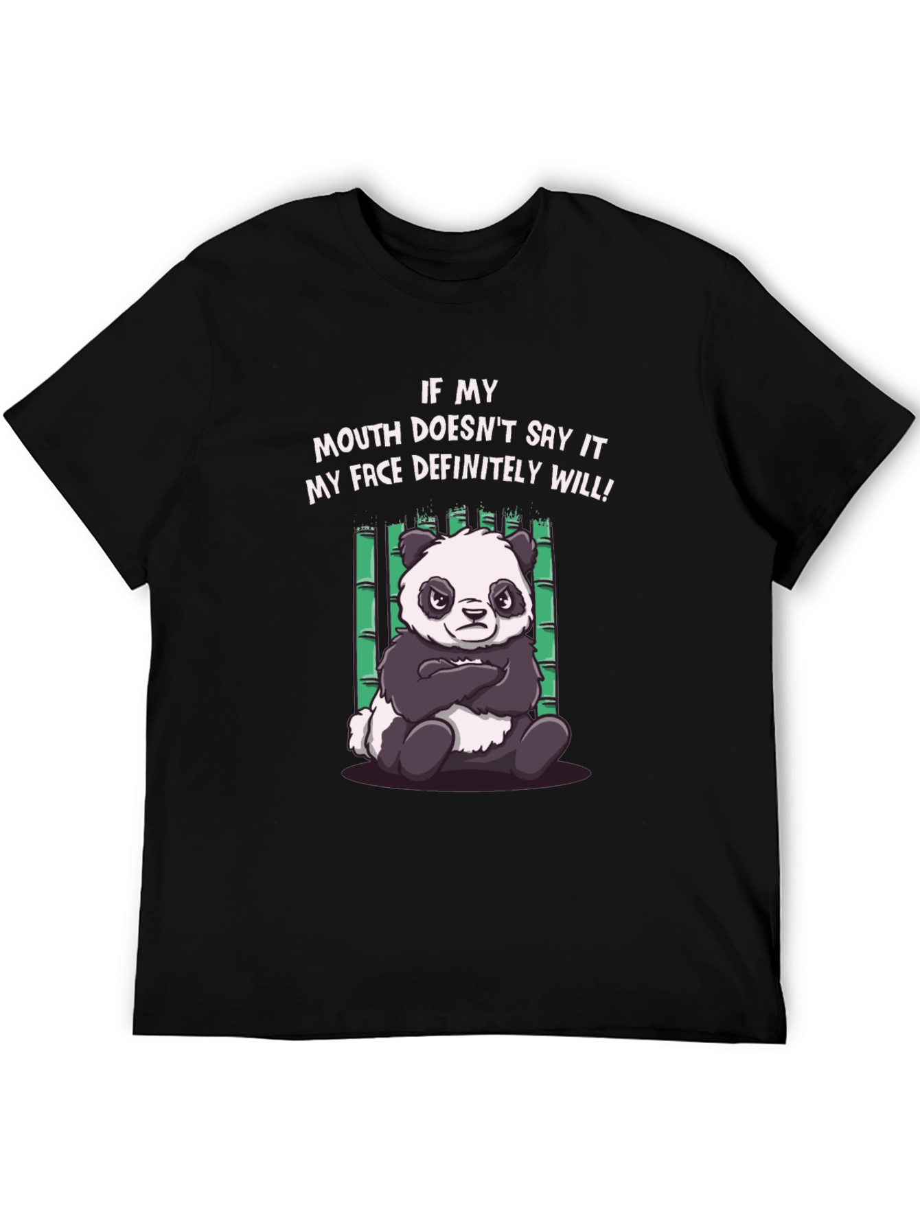 Grumpy Panda T-Shirt - Funny Graphic Tee