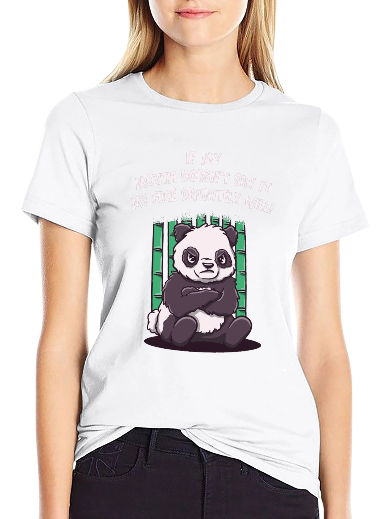 Grumpy Panda T-Shirt - Funny Graphic Tee