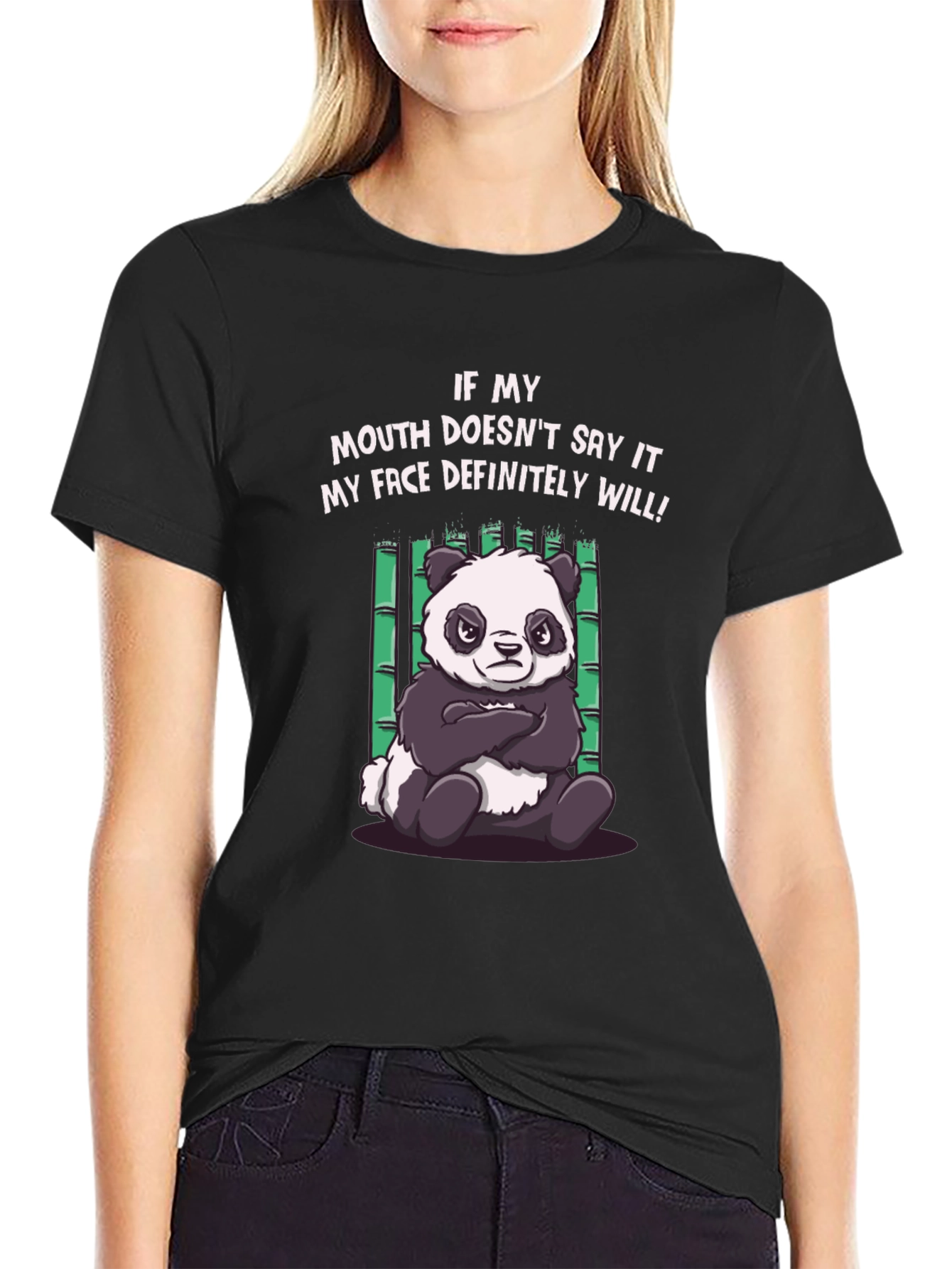 Grumpy Panda T-Shirt - Funny Graphic Tee